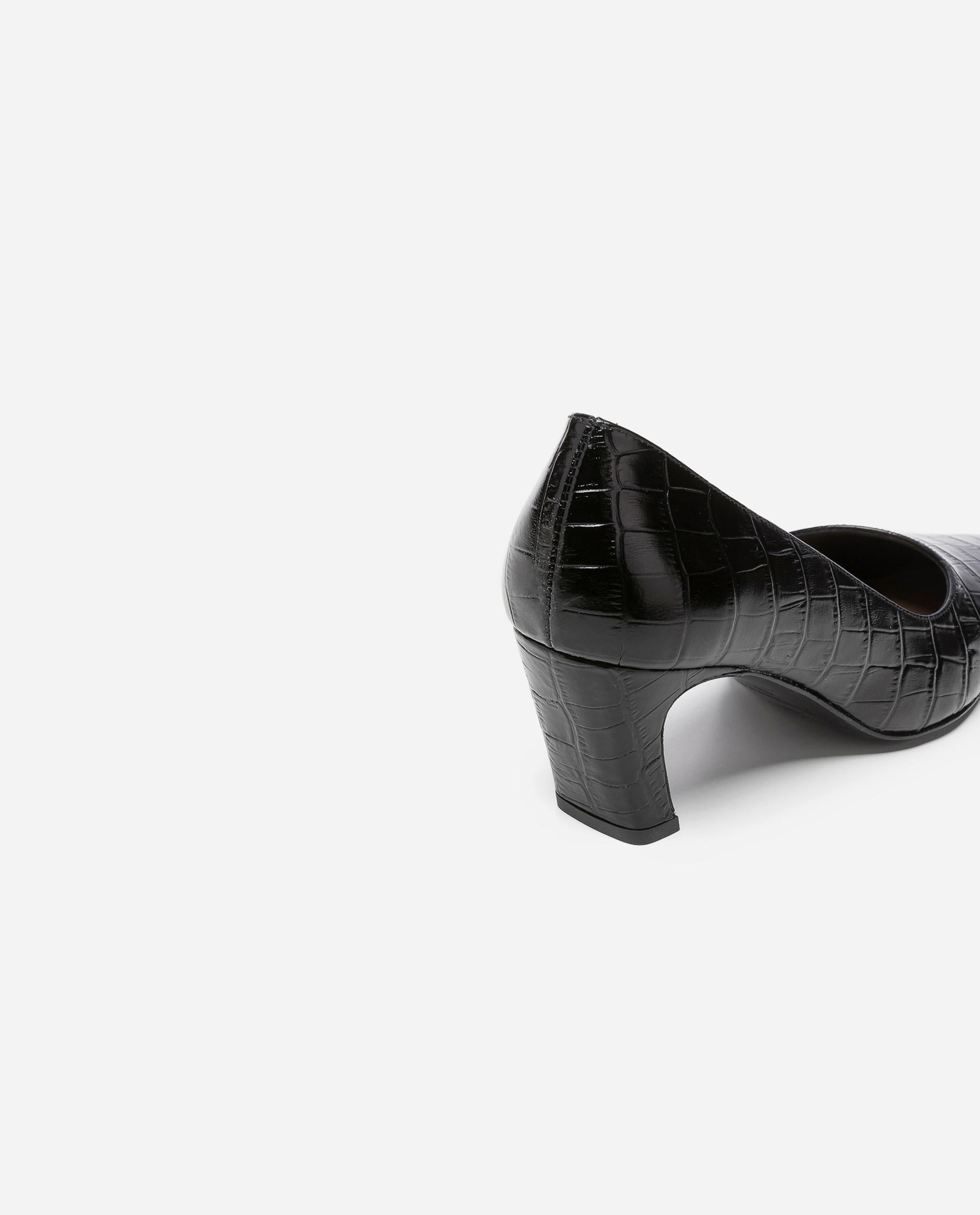 Iggy Nappa Black Croco Shoes 20010411217-001 - 7