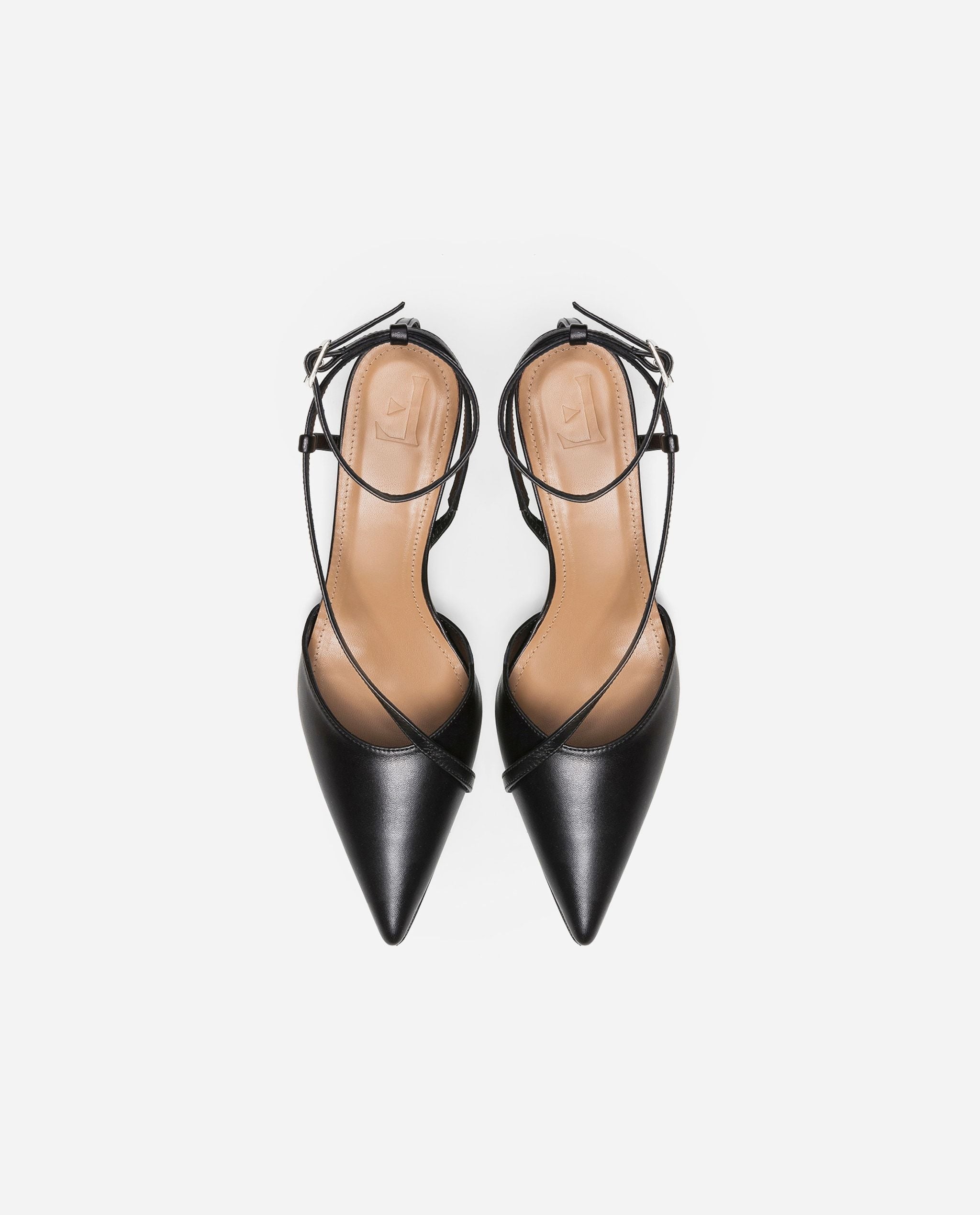 Fay Leather Black Heeled Shoes Heels 20010411601-001 - 4