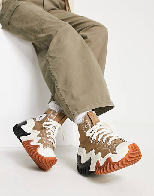 Run Star Motion Hi Sneakers in Sand Dune A00851C - 8