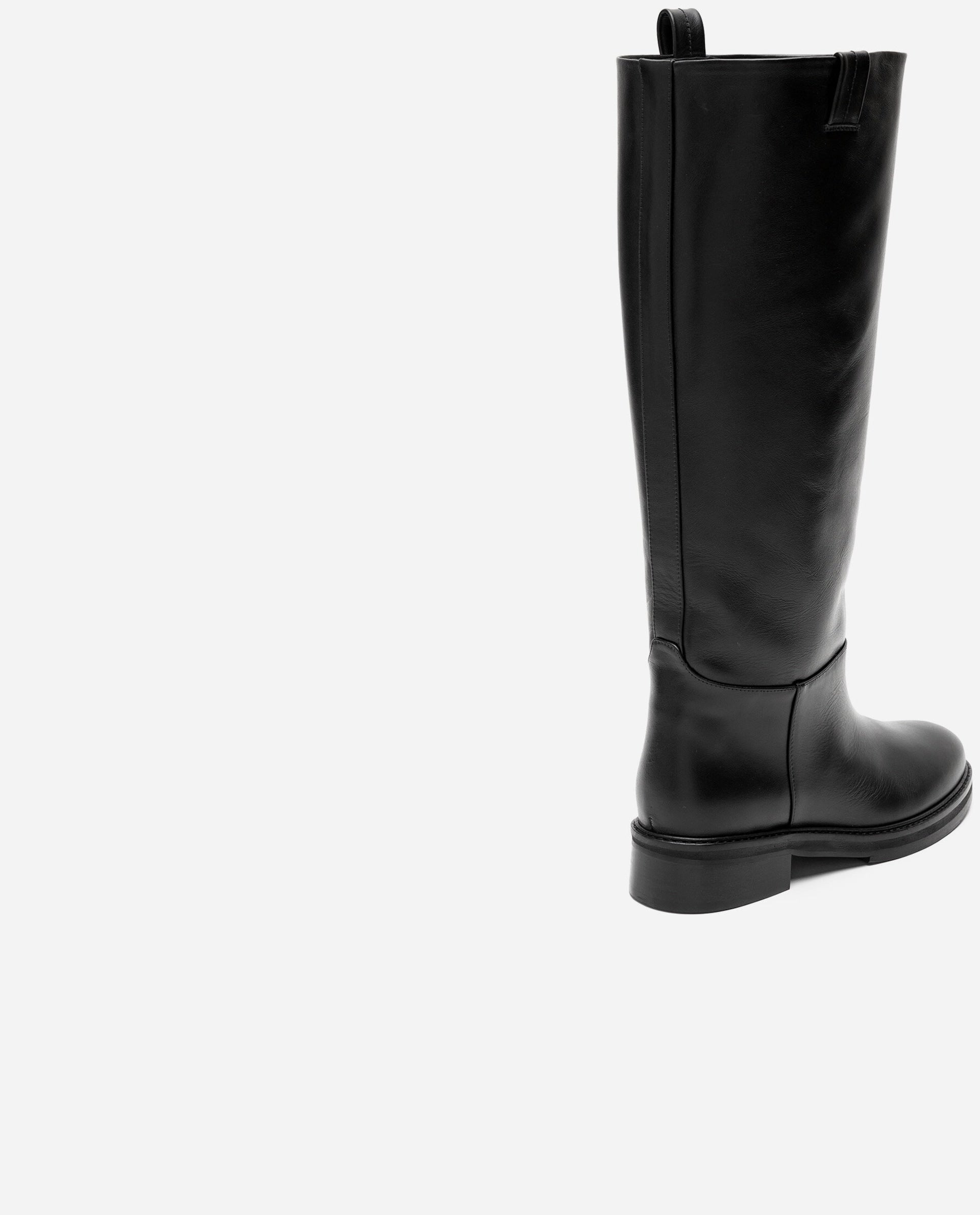 Frances Black Leather High Boots 21020818901-001 - 7