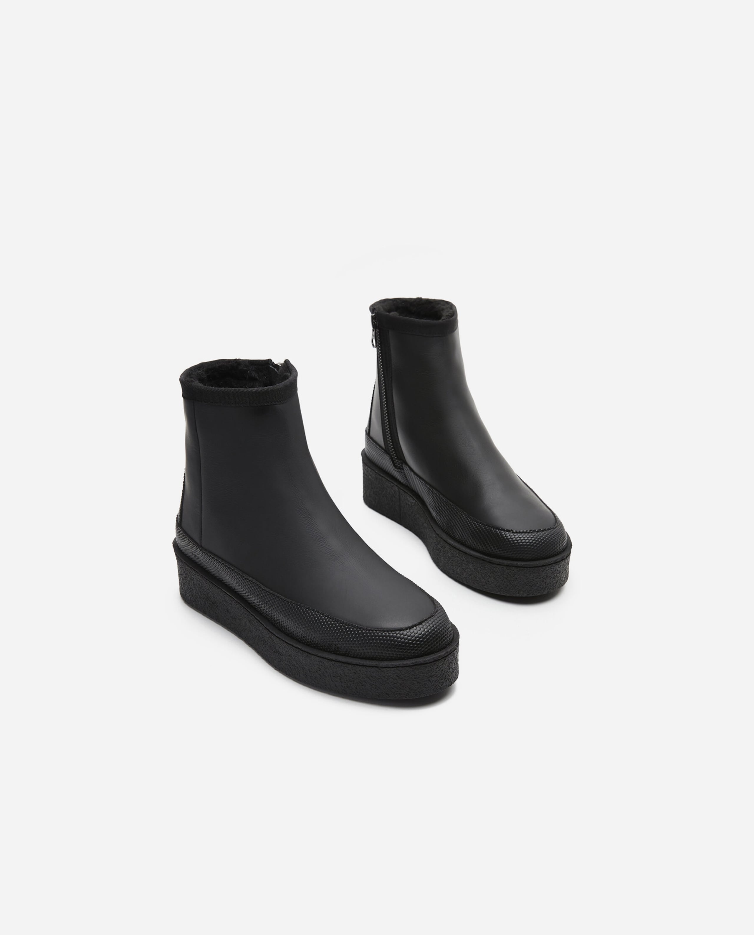 Aria Coated Leather Black Chelsea Boots 1020919126-014 - 04