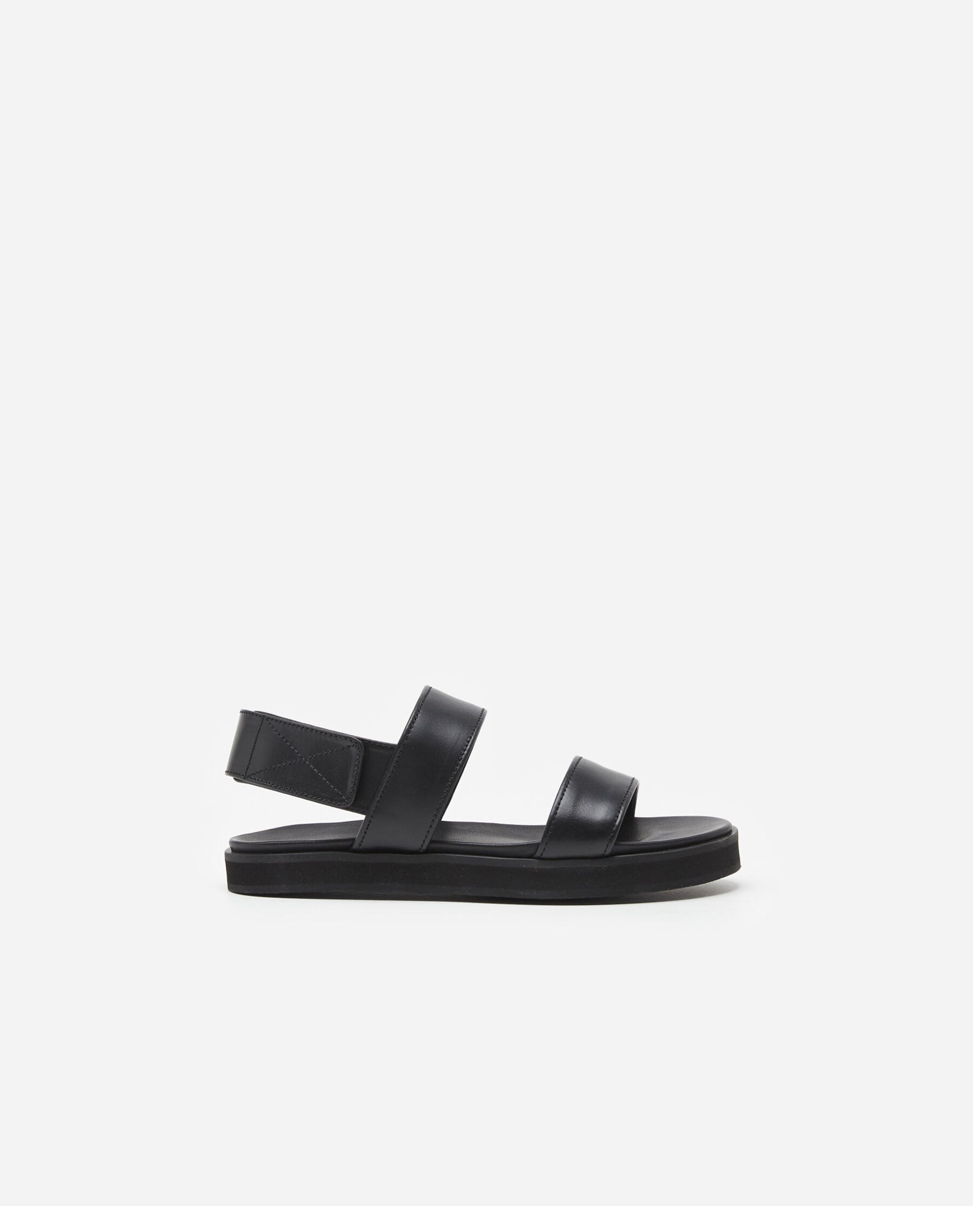 Lynn Black Leather Sandals 22010720801-001 - 7