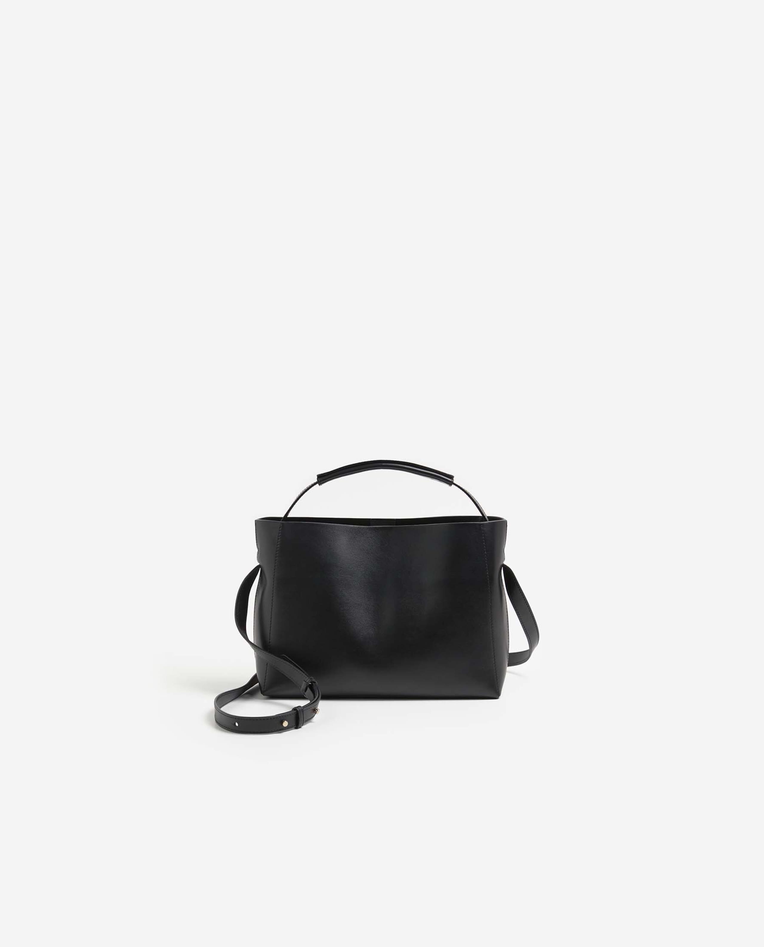 Hedda Mini Black Leather Hand Bag 22011021501 - 4
