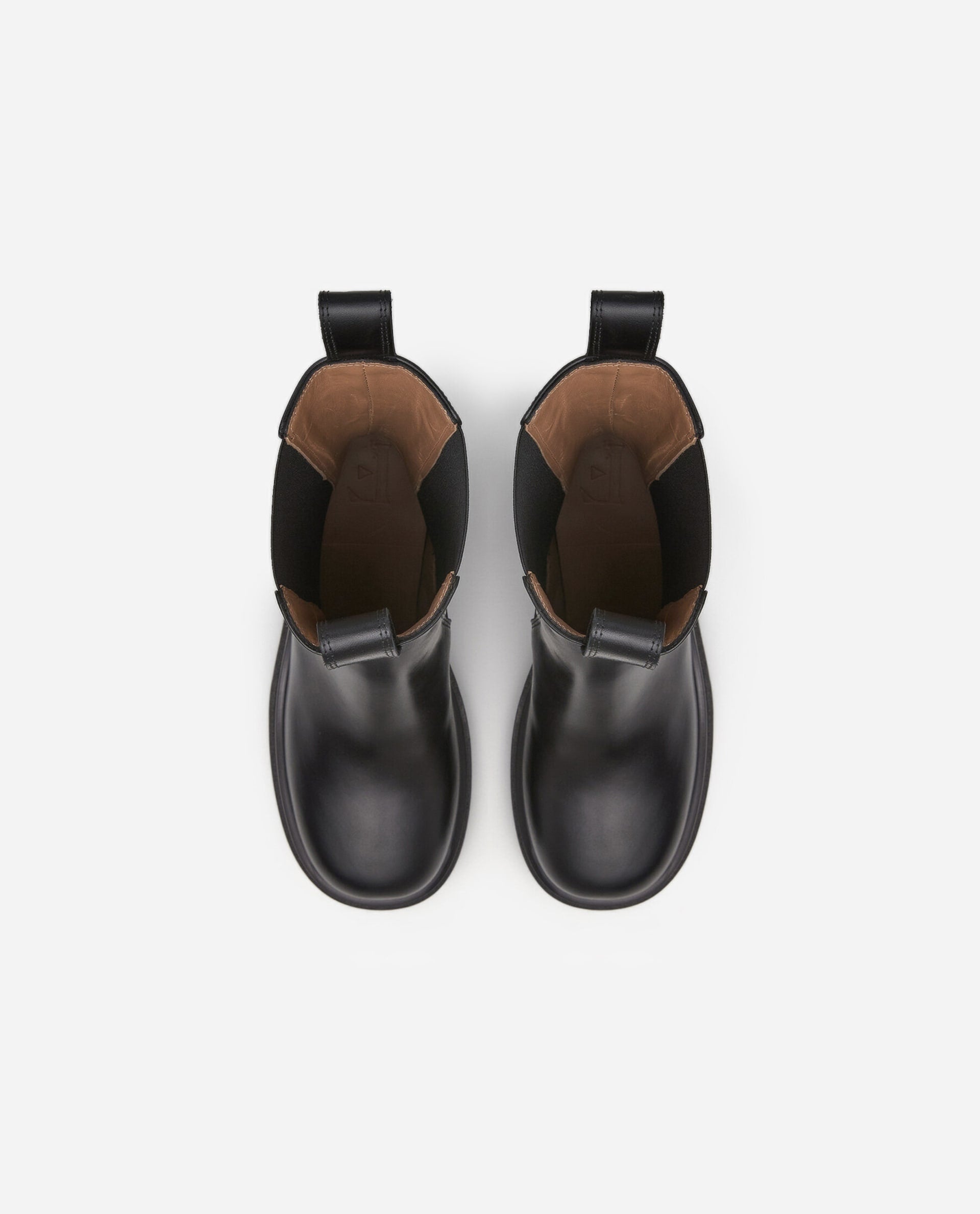 Lulu Black Leather Chelsea Boots 22020803501-015-BLACK -4