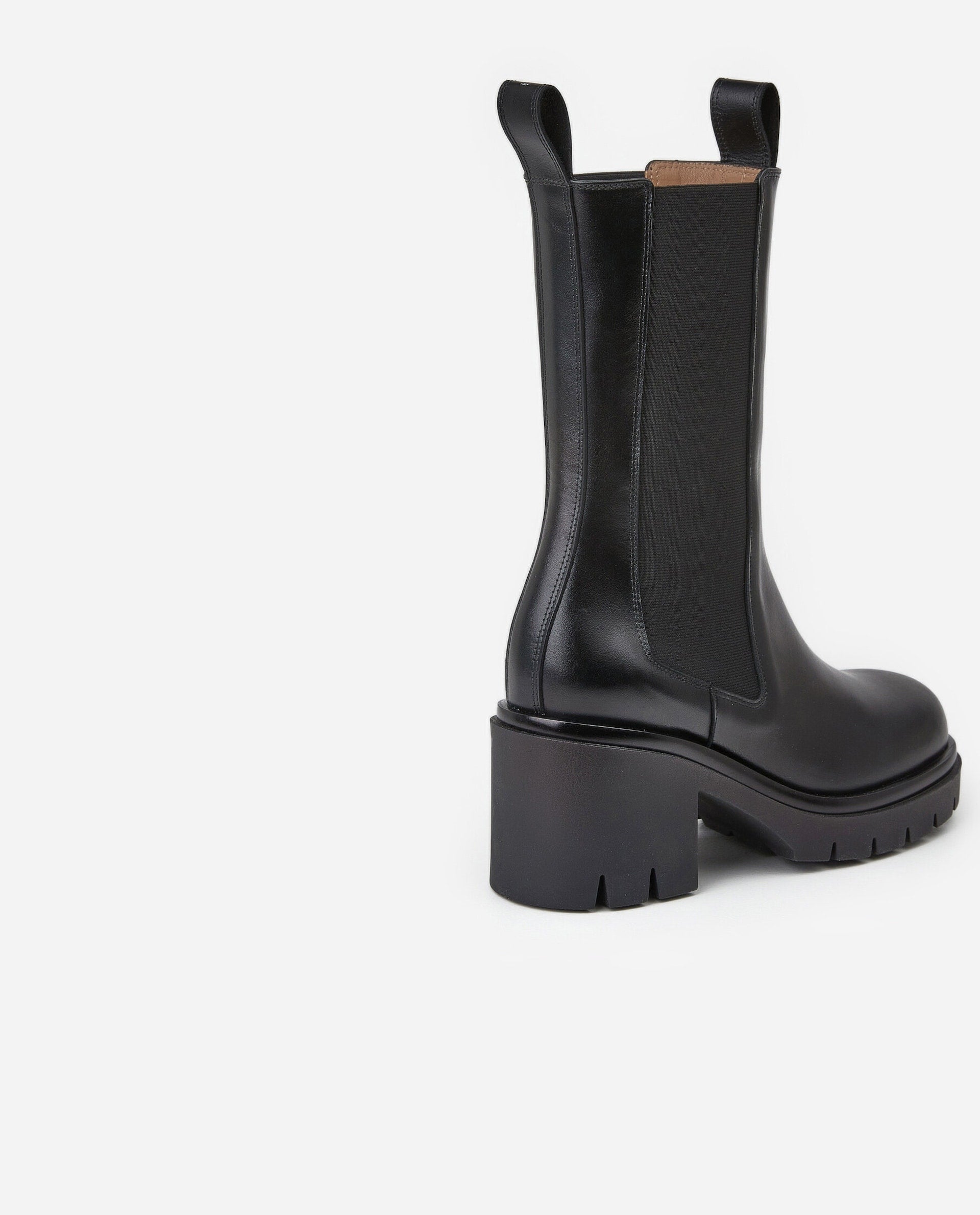 Lulu Black Leather Chelsea Boots 22020803501-015-BLACK -5
