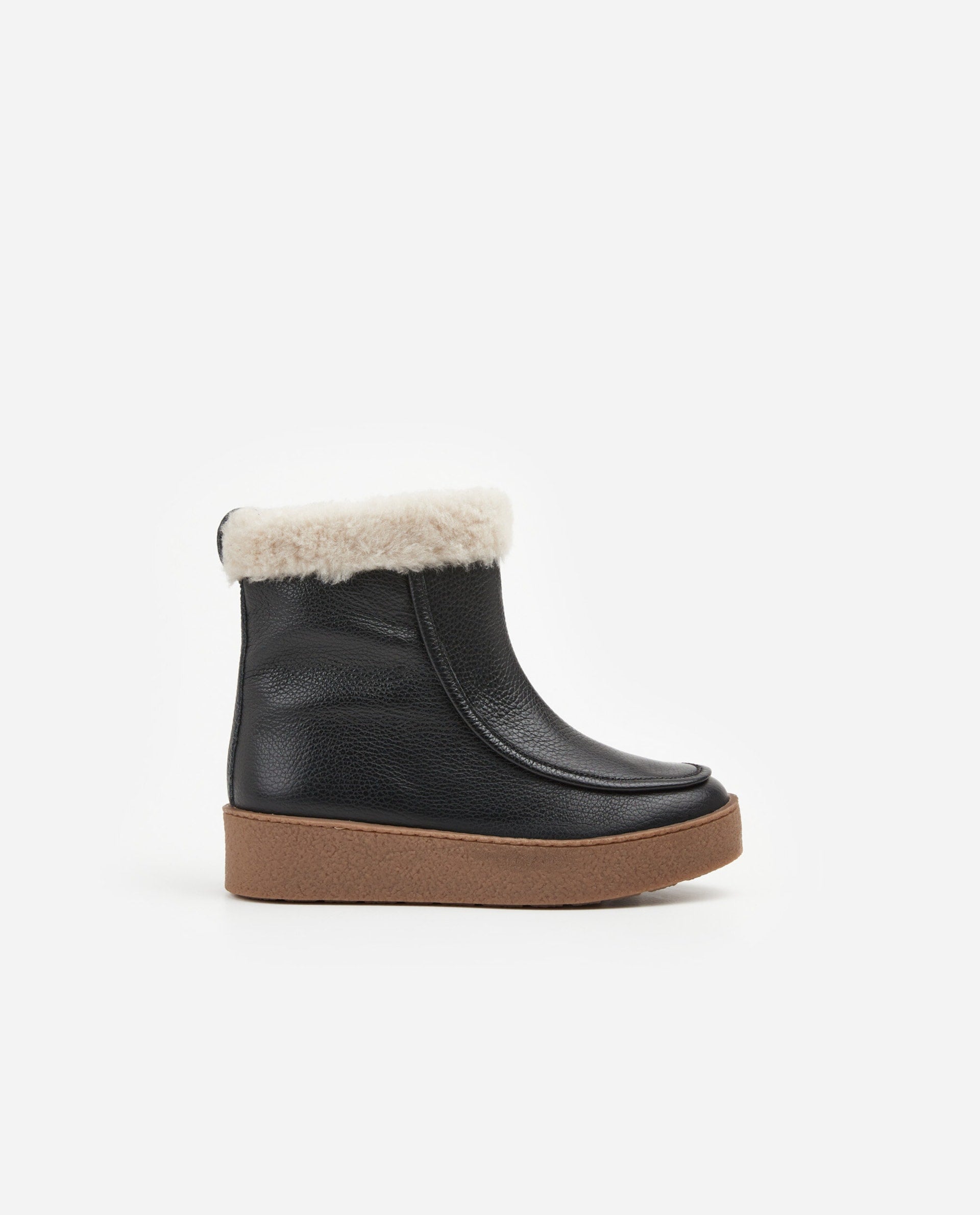 Simone Black Leather Winter Boots 22020923601-001 -8