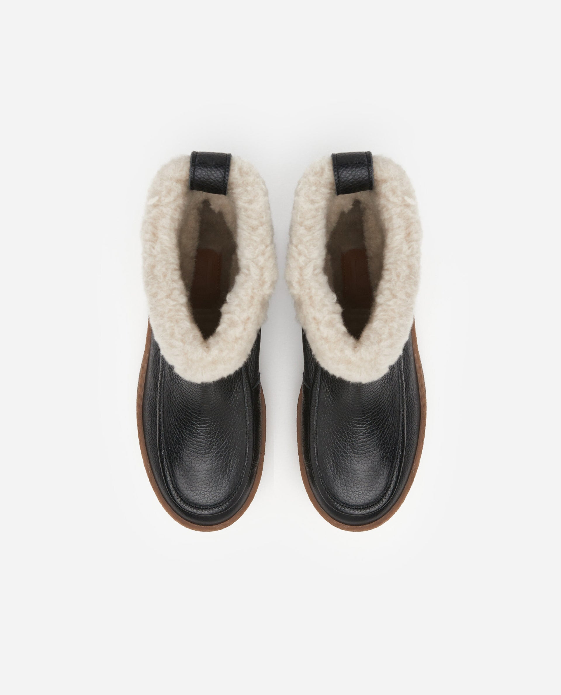 Simone Black Leather Winter Boots 22020923601-001 -4