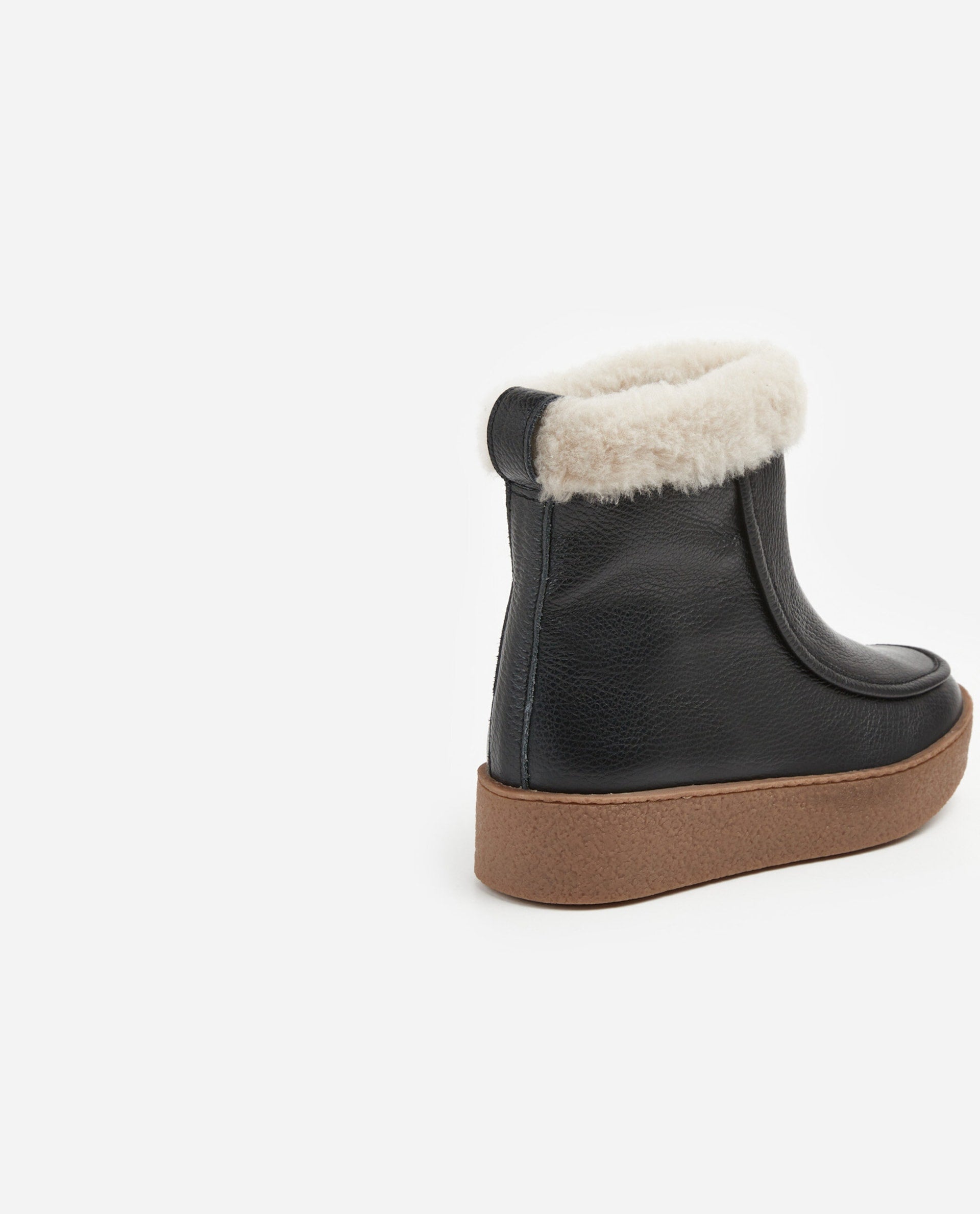 Simone Black Leather Winter Boots 22020923601-001 -3