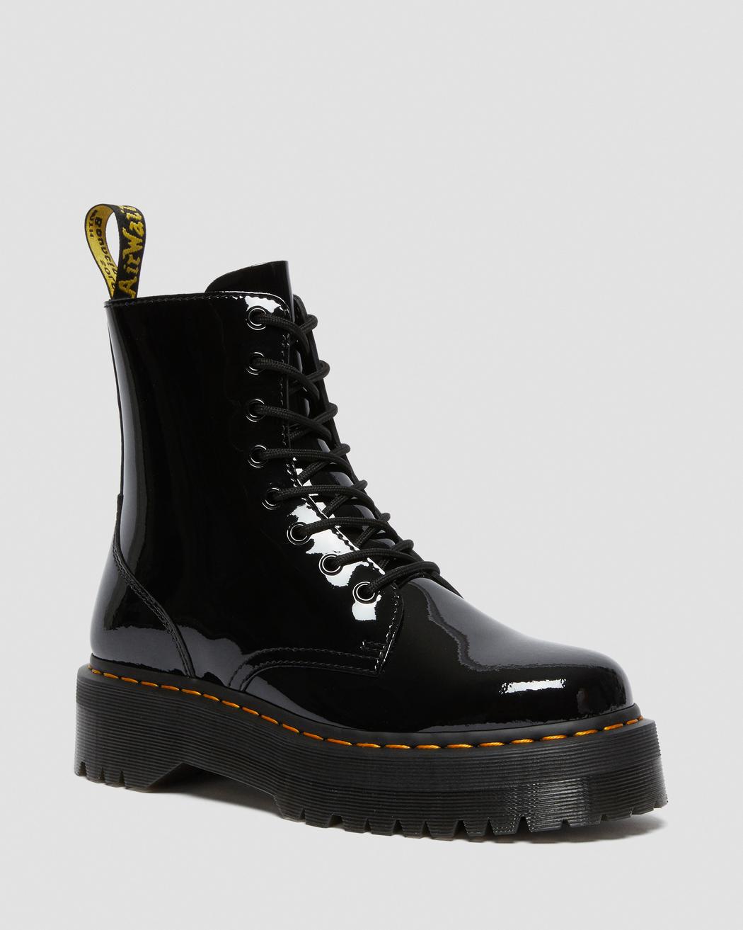 Jadon Black Patent Leather Platform Boots DM26646001 - 5