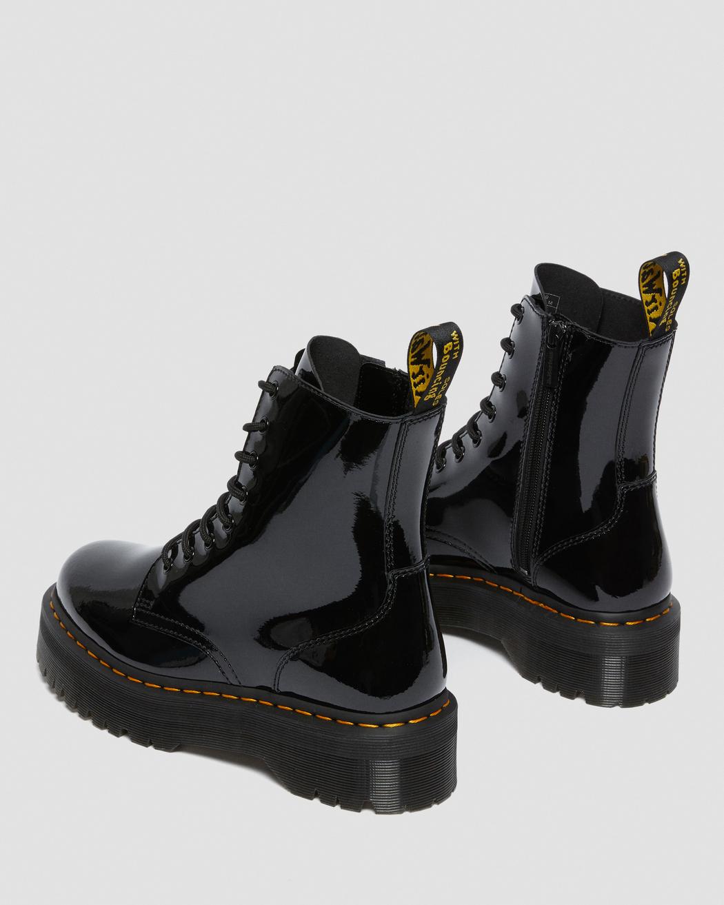 Jadon Black Patent Leather Platform Boots DM26646001 - 3