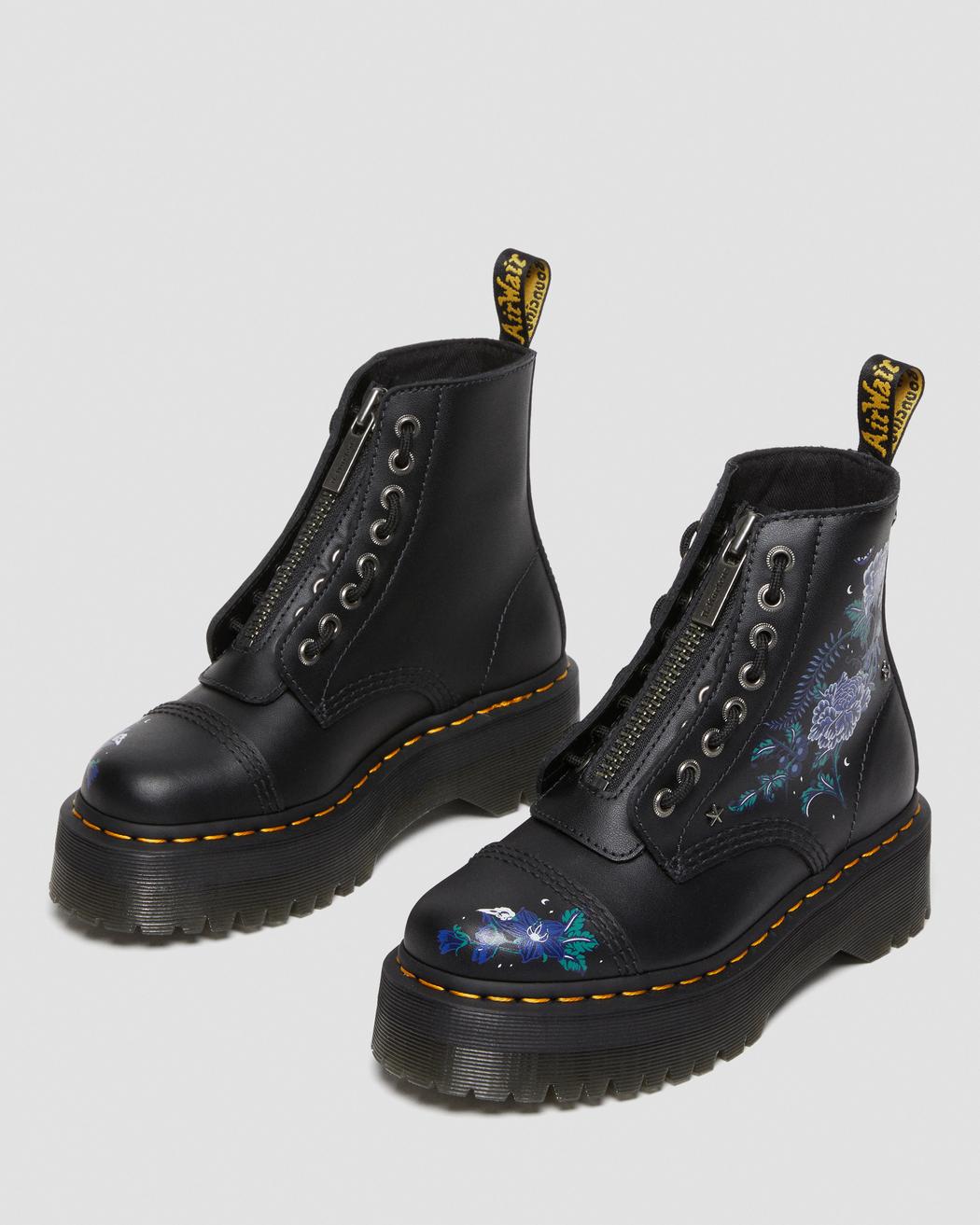 Sinclair Mystic Floral Leather Platform Boots DM27734001 - 3