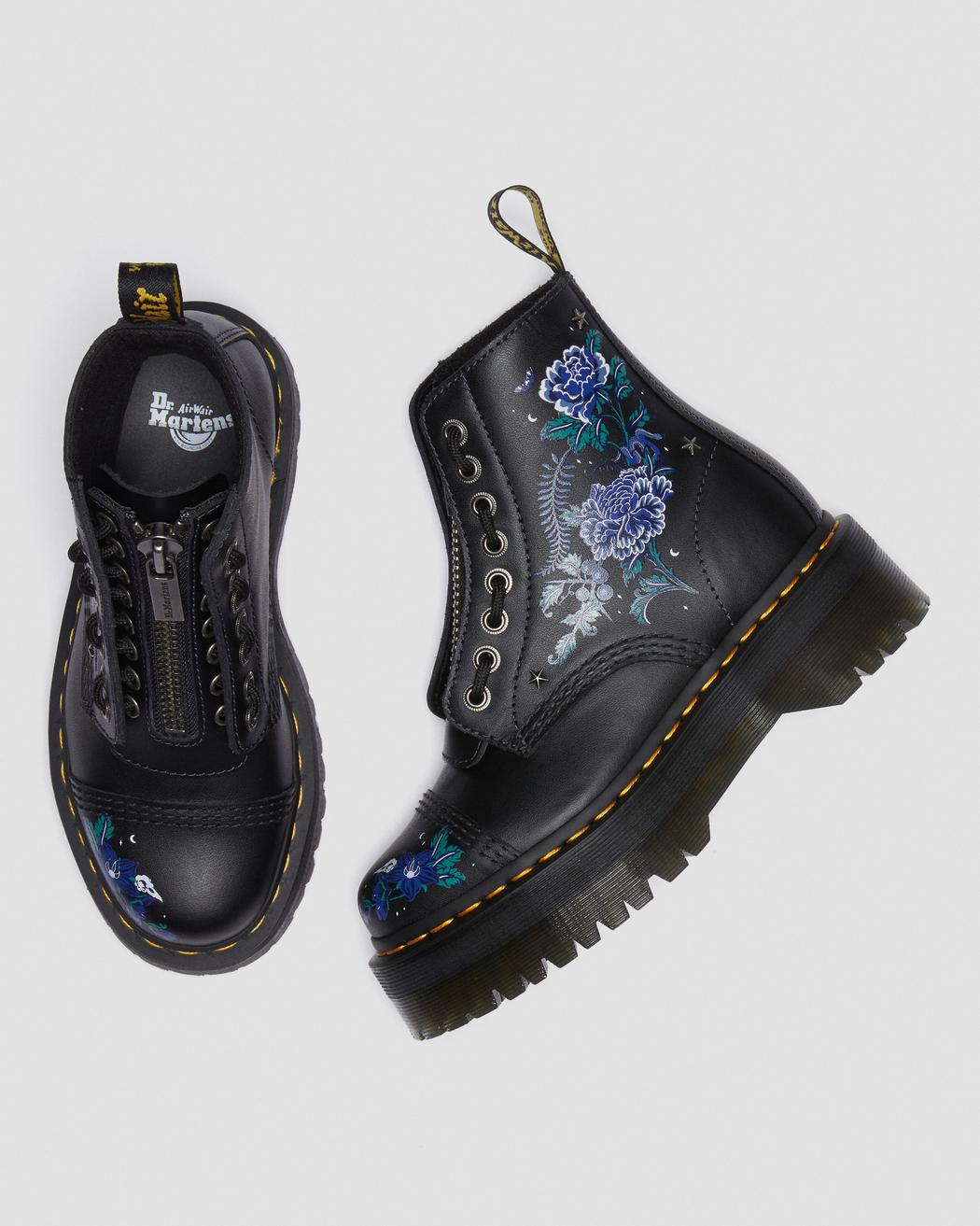 Sinclair Mystic Floral Leather Platform Boots DM27734001 - 5
