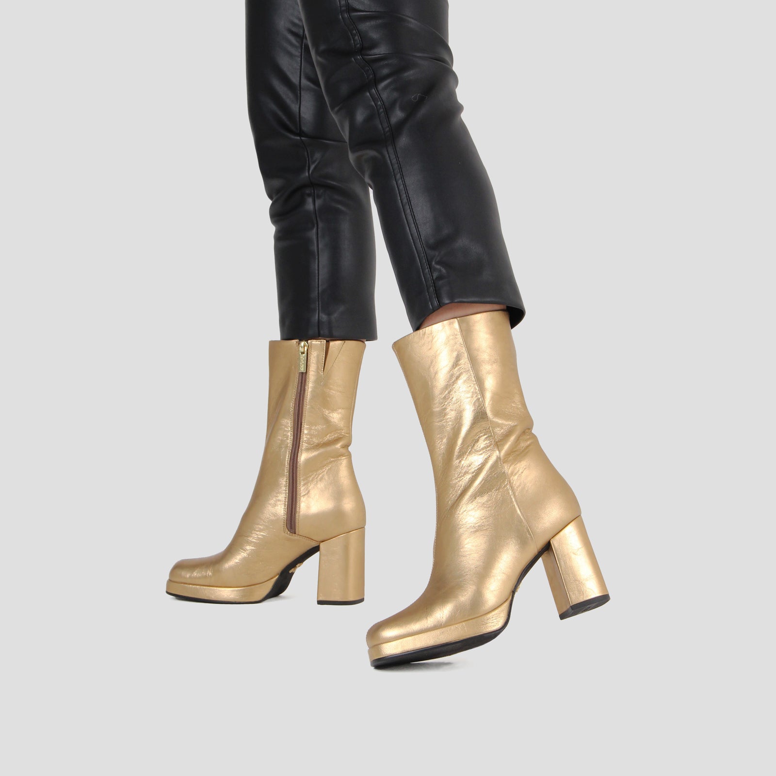 New Melanie Gold Ankle Boots 34197-M-103 - 8