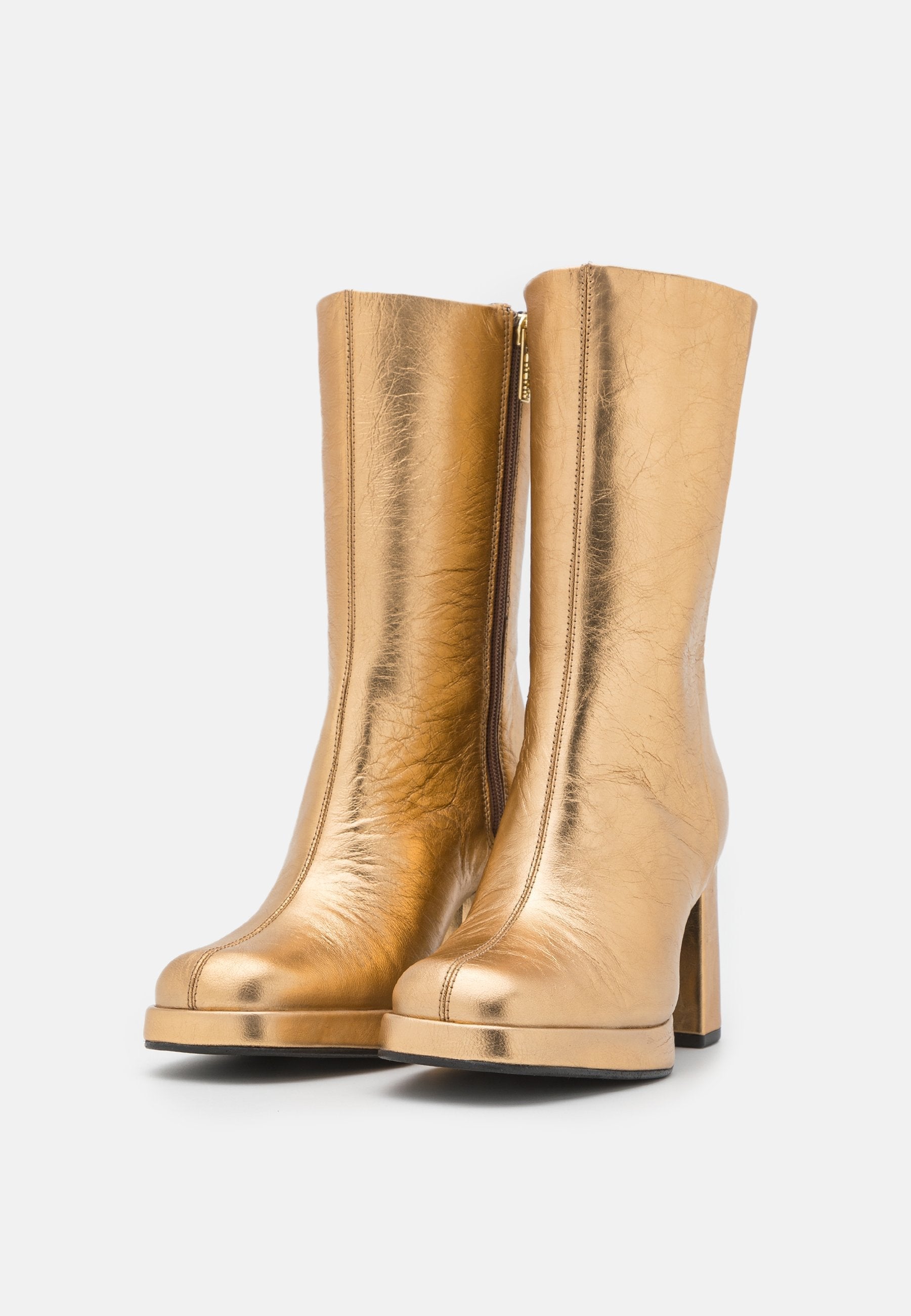 New Melanie Gold Ankle Boots 34197-M-103 - 3