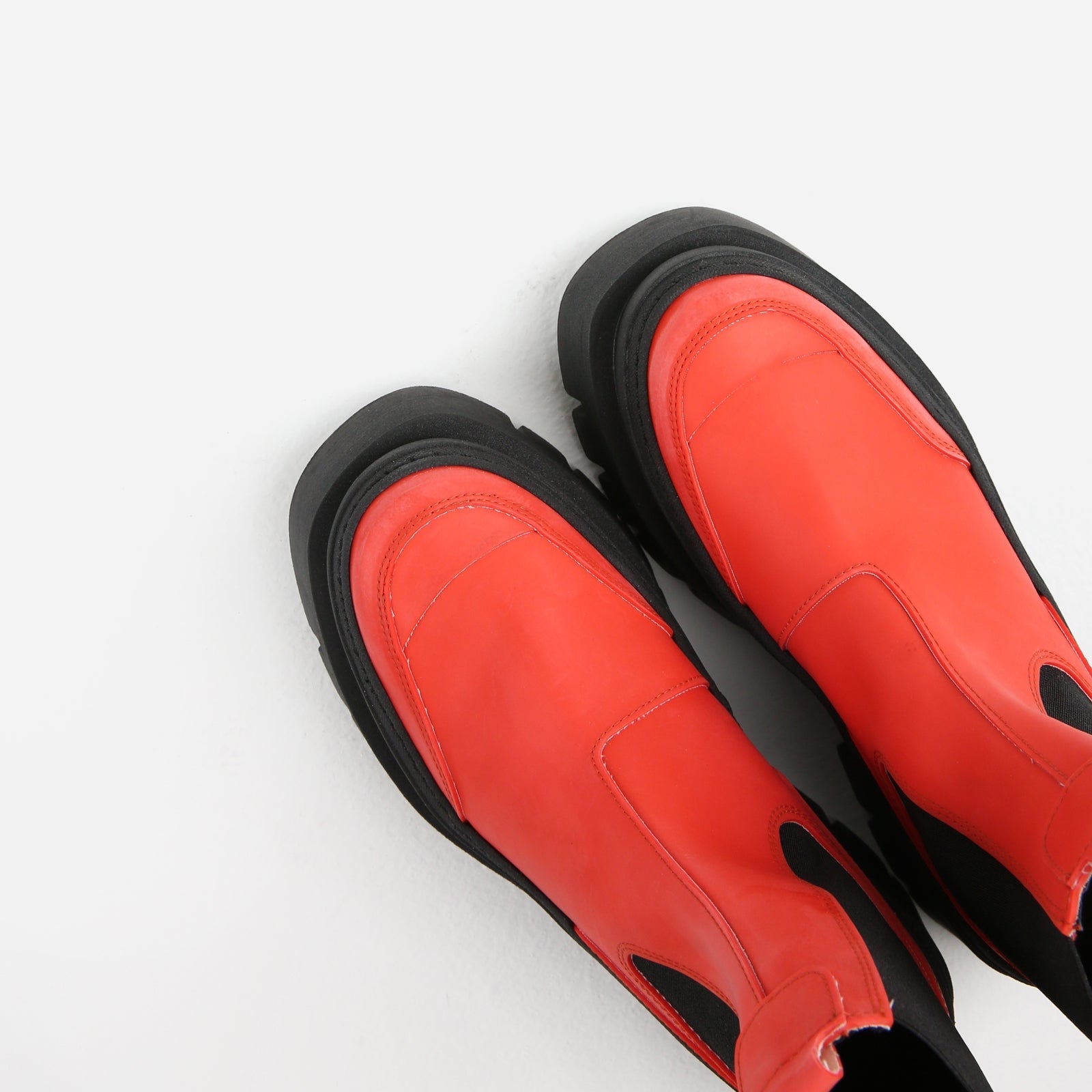 Evi Ann Red Biker Chelsea Boots 47427-R-3640 - 6