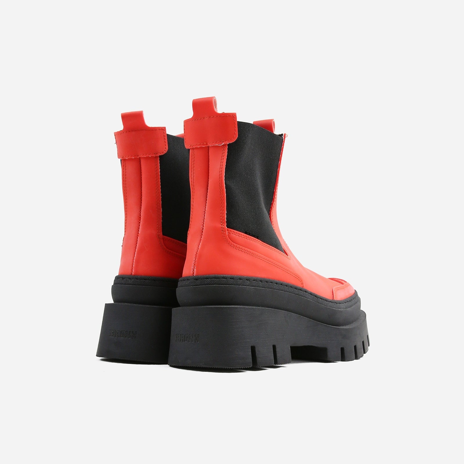 Evi Ann Red Biker Chelsea Boots 47427-R-3640 - 5
