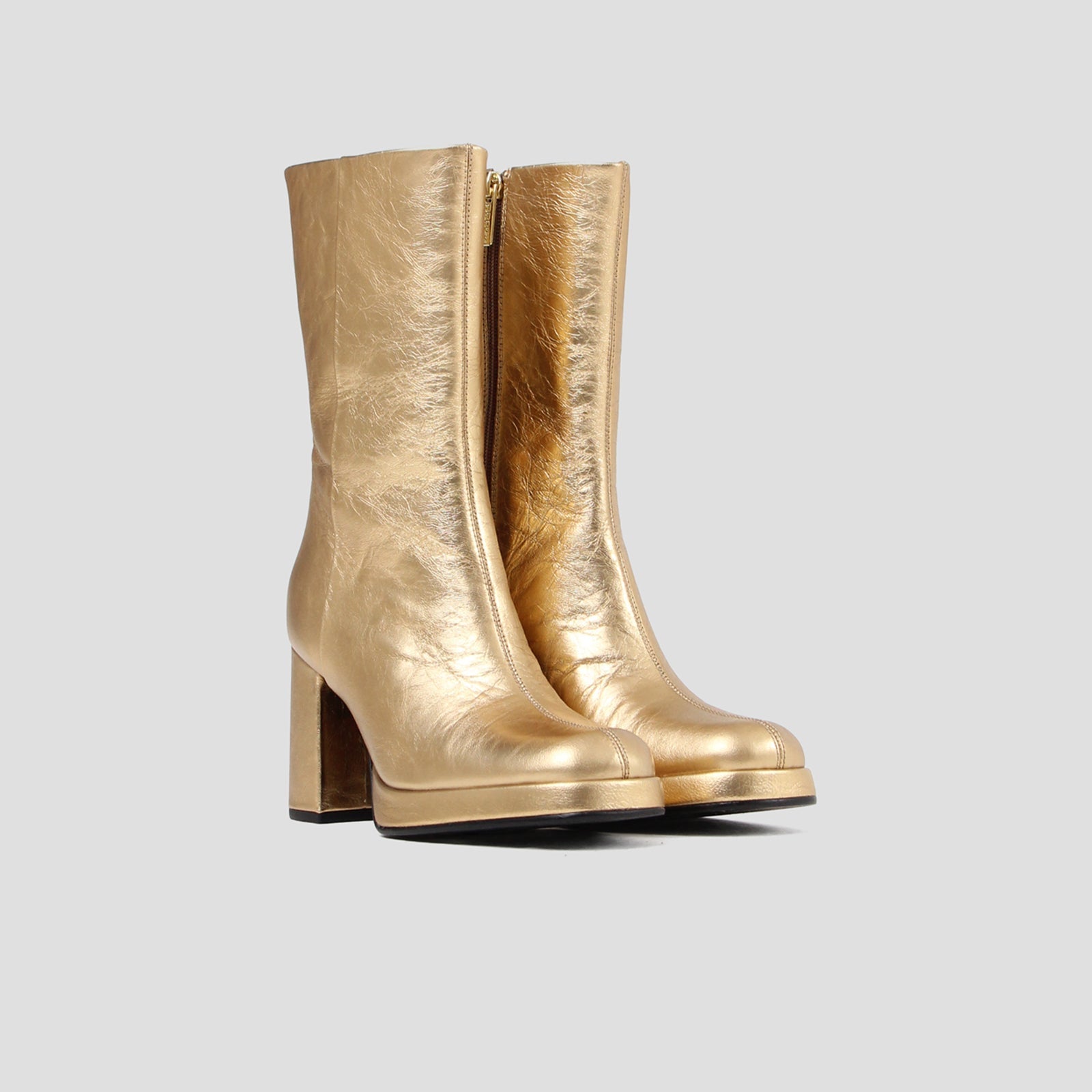 New Melanie Gold Ankle Boots 34197-M-103 - 5