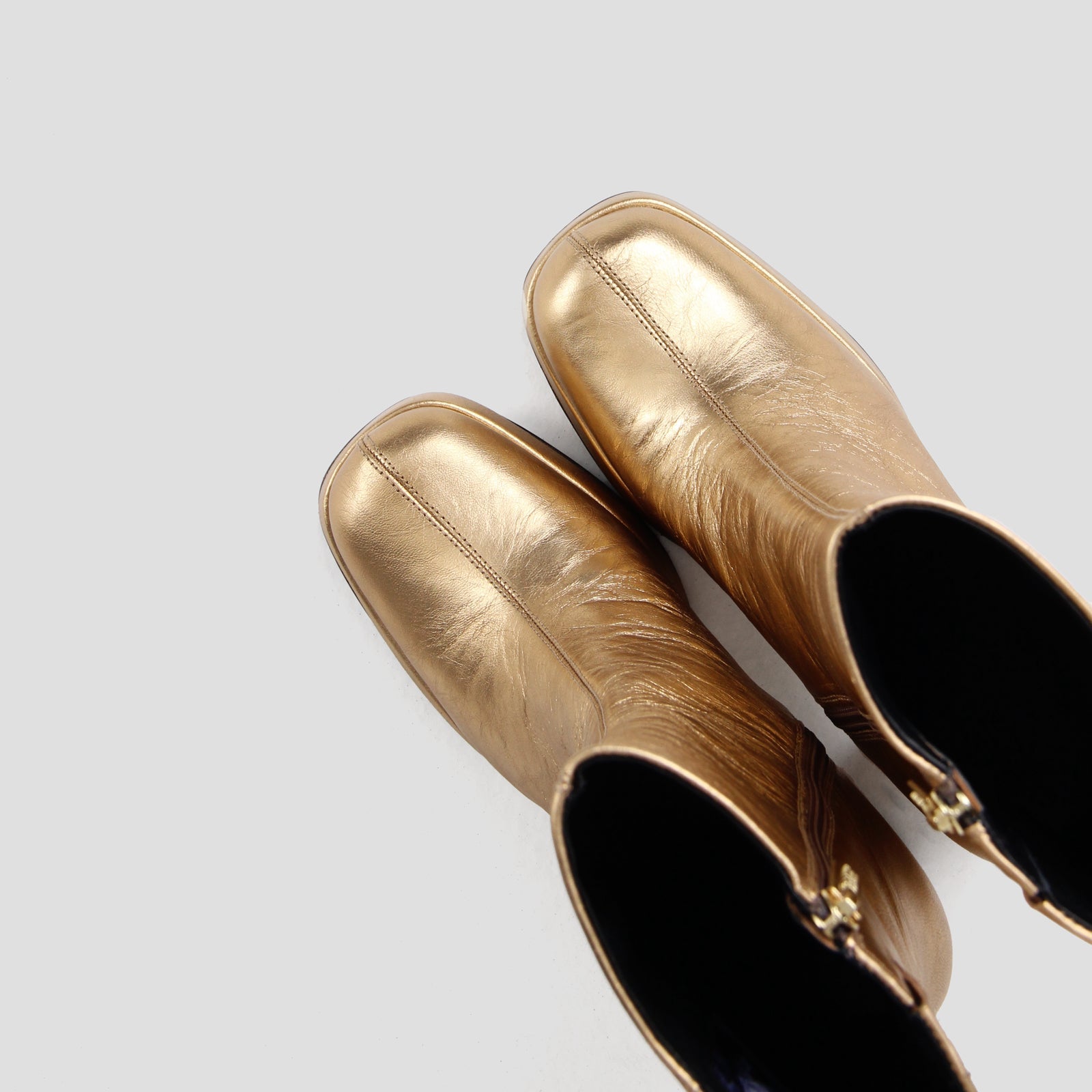 New Melanie Gold Ankle Boots 34197-M-103 - 6