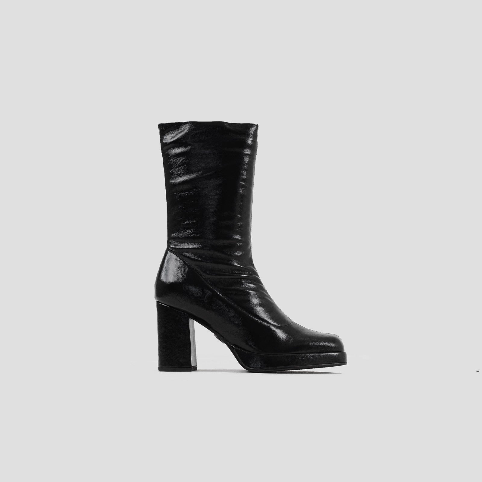 New Melanie Stretch Black Ankle Boots 34203-P-01 - 9