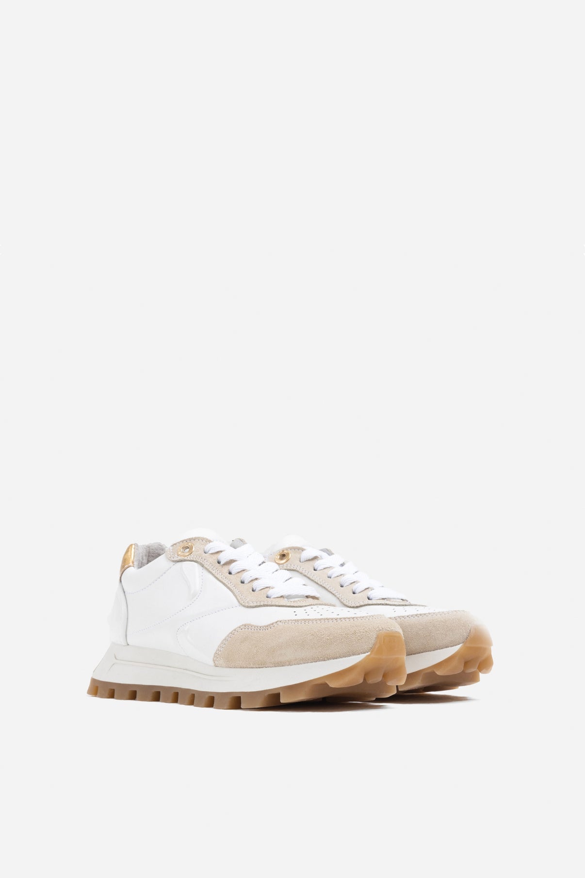 Avery Off White Gold Chunky Sneakers 66454-BA-3677 - 2