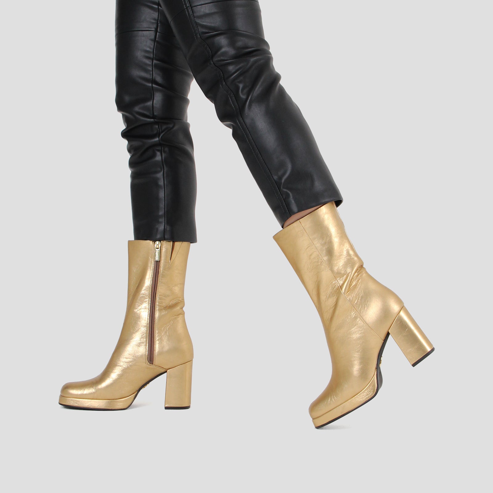 New Melanie Gold Ankle Boots 34197-M-103 - 9