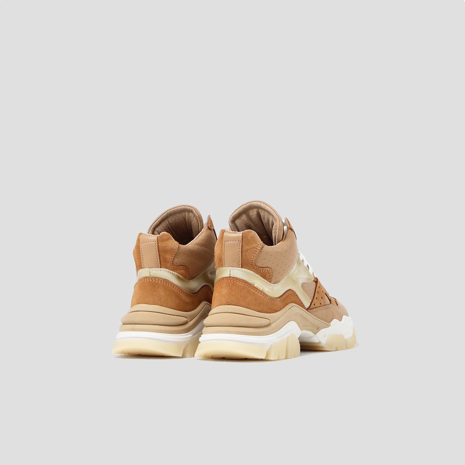 Tayke Over High Top Dark Camel Chunky Sneakers 47309-AH-3586 - 4