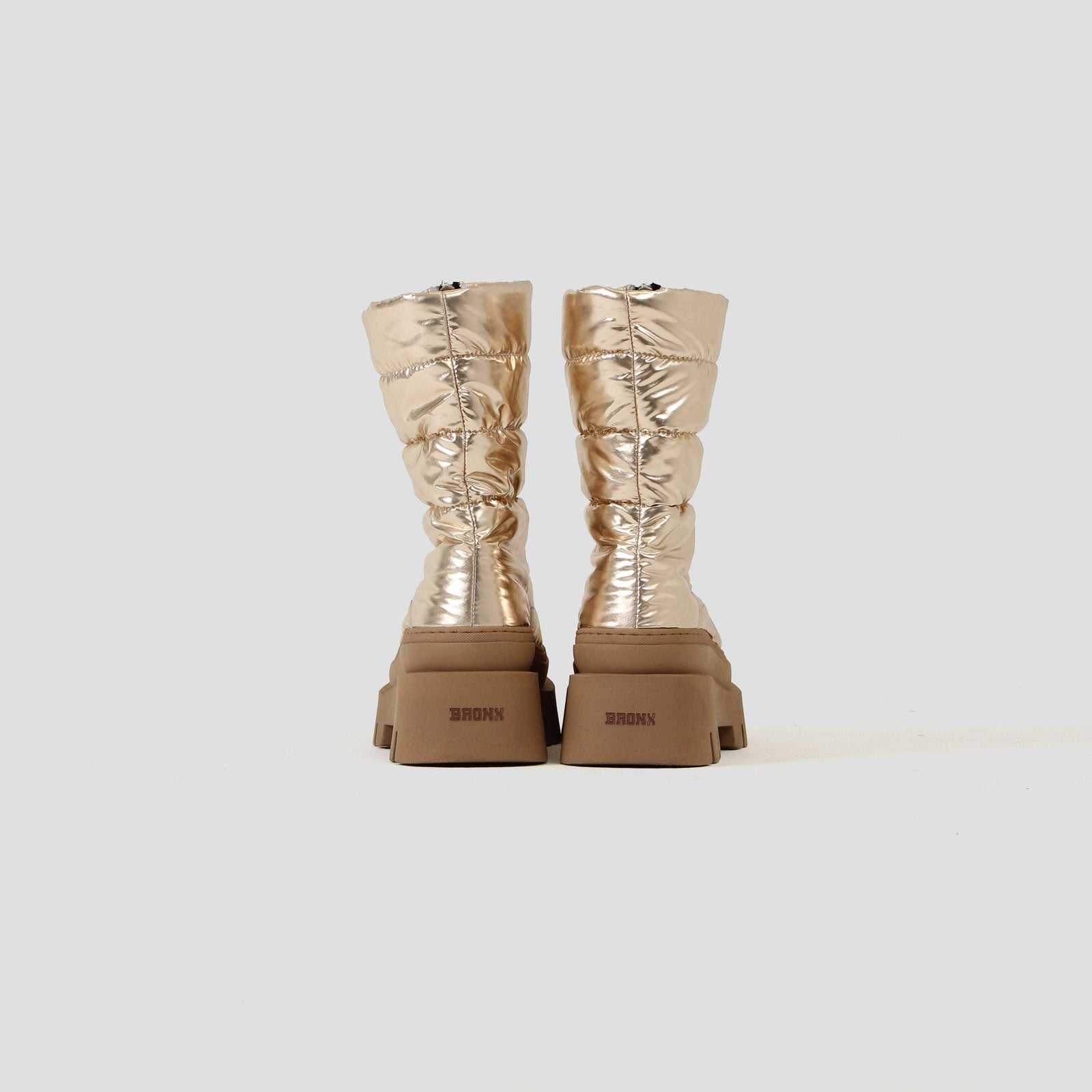 Evi-Ann Front Zip Champagne Chunky Boots 47379-P-2207 - 12