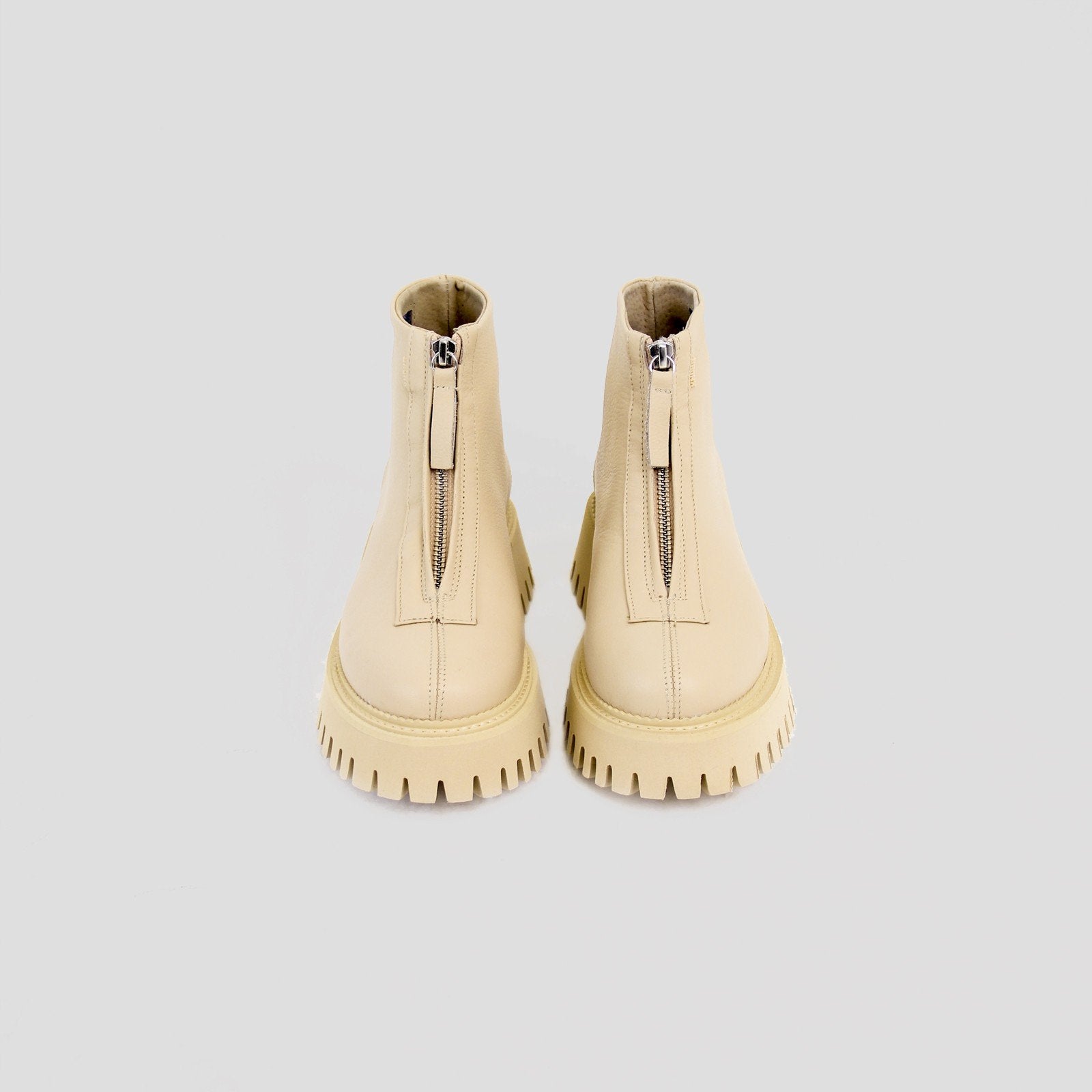 Groovy Front Zip Camel Boots 47369-A25 - 03