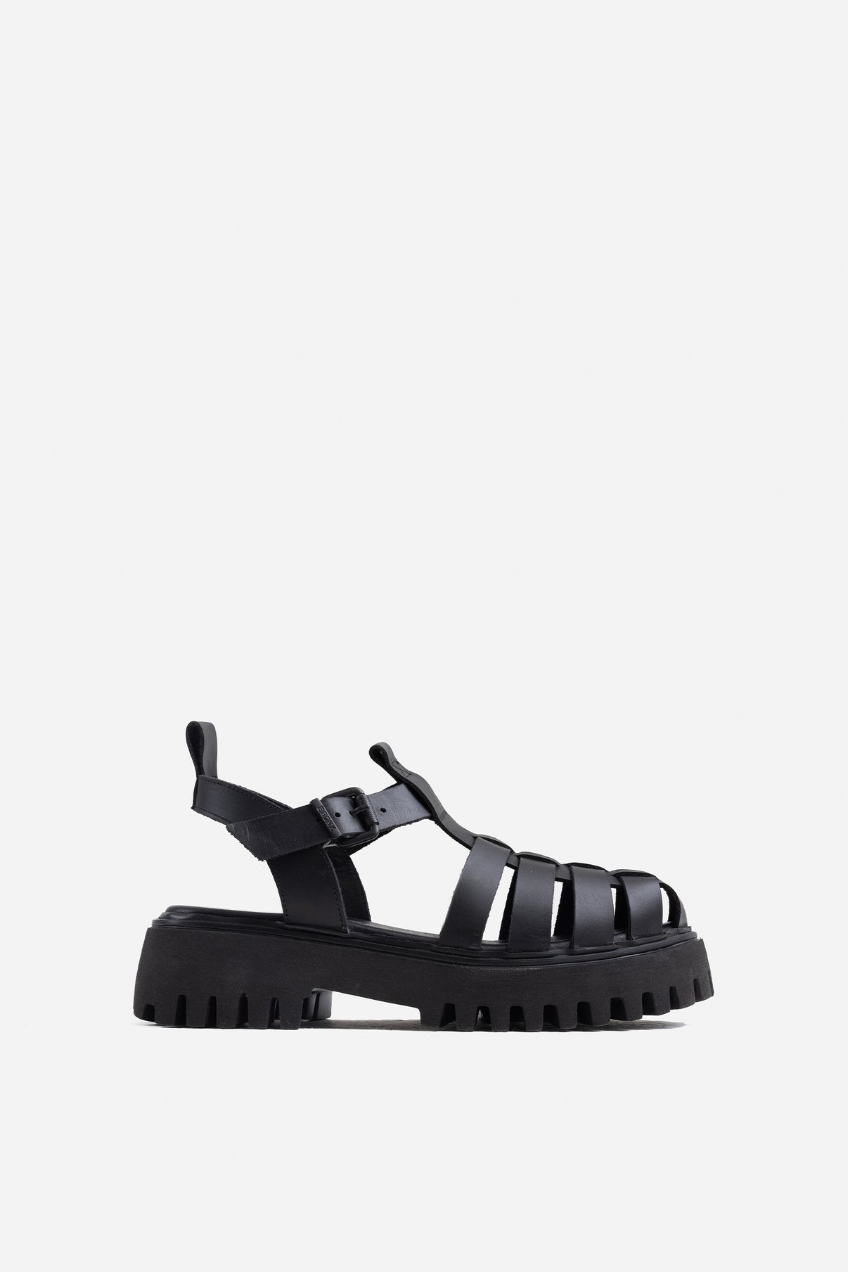 Groovy Black Chunky Sandals 84973-A-01-8