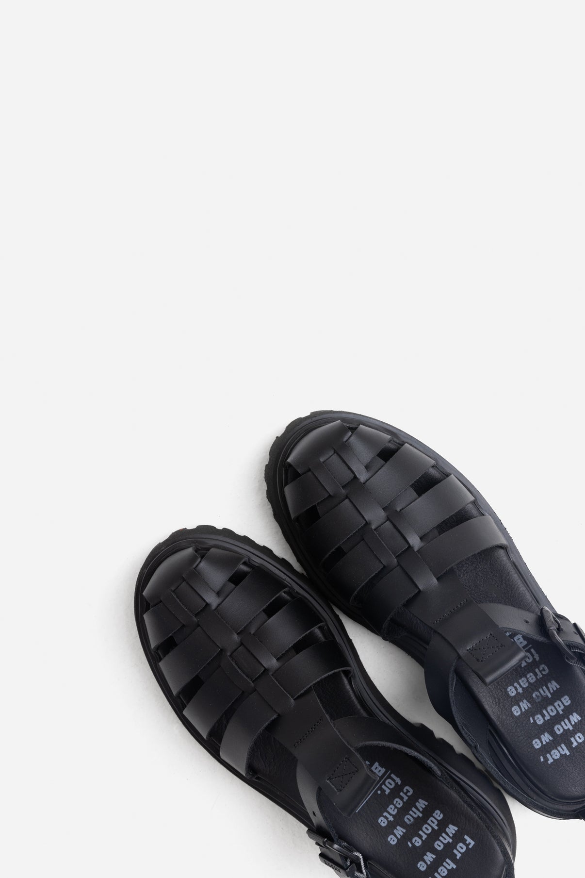 Groovy Black Chunky Sandals 84973-A-01-4
