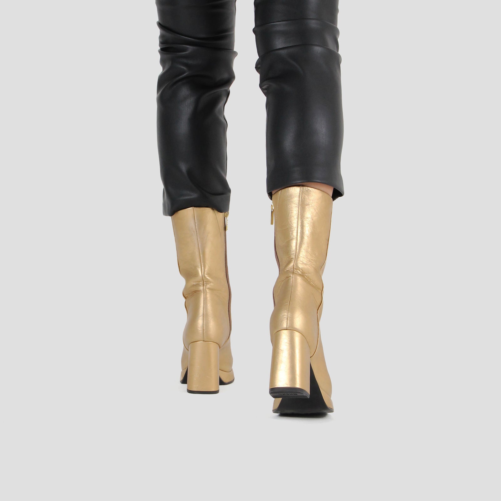 New Melanie Gold Ankle Boots 34197-M-103 - 10