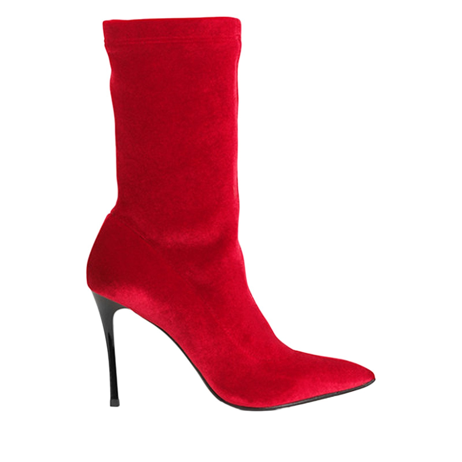 Rosso Velour Boots 90508B_Rosso - 7