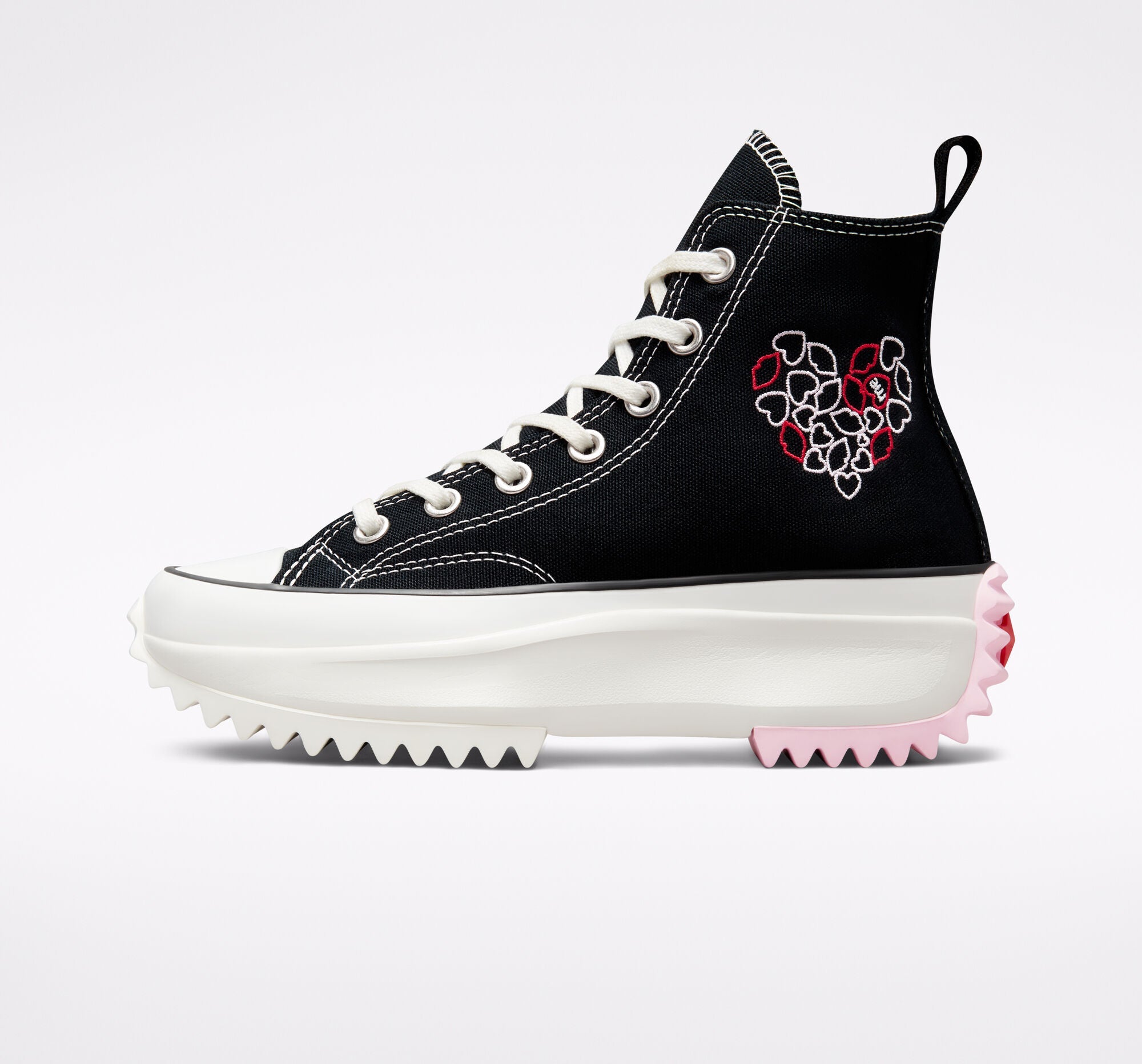 Run Star Hike Hi Embroidered Hearts A01598C - 2