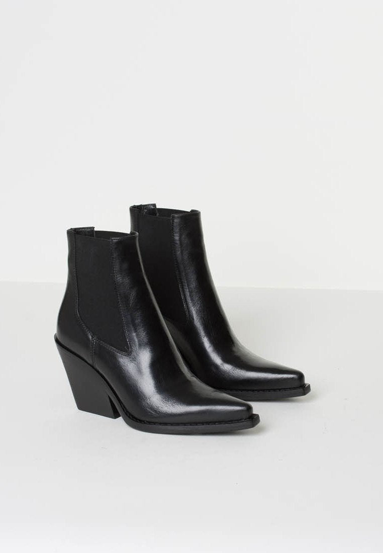 Ines-Black Adele Ankle Boots - 2