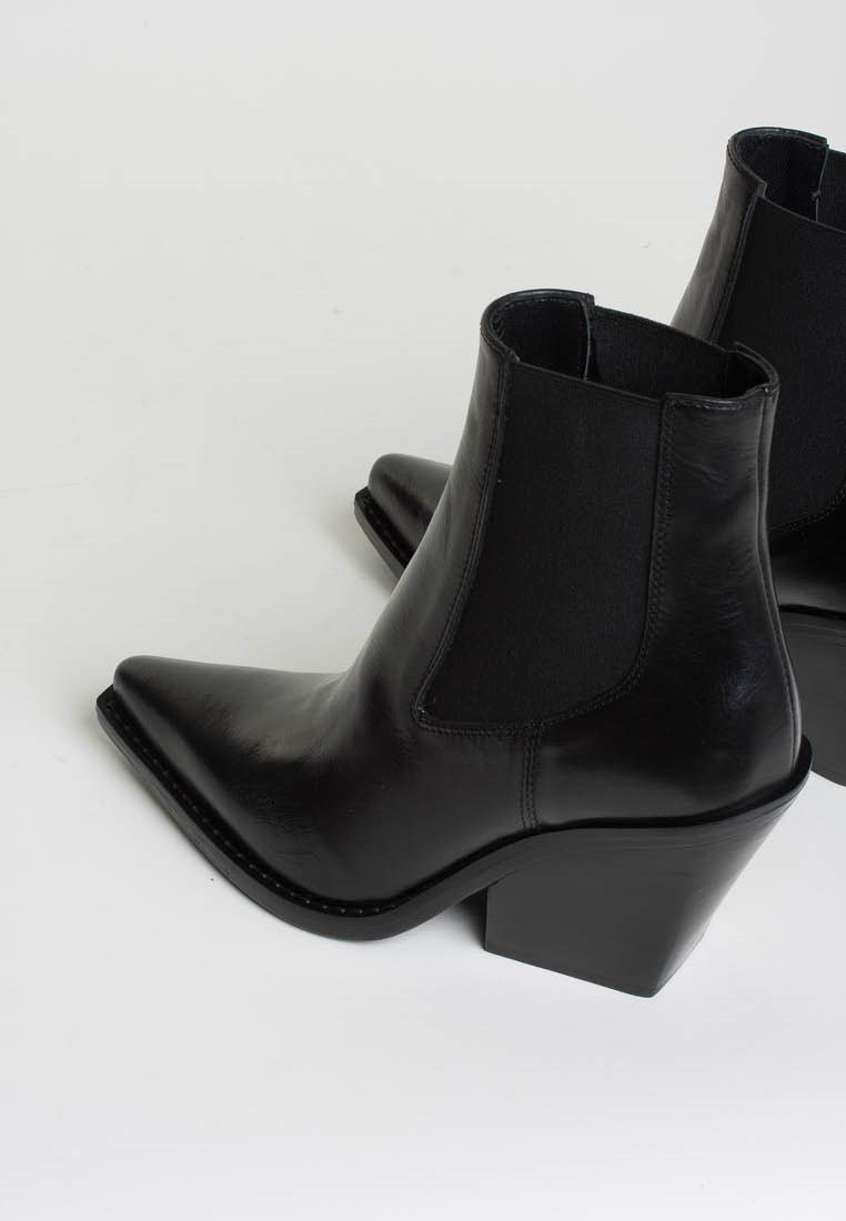 Ines-Black Adele Ankle Boots - 4