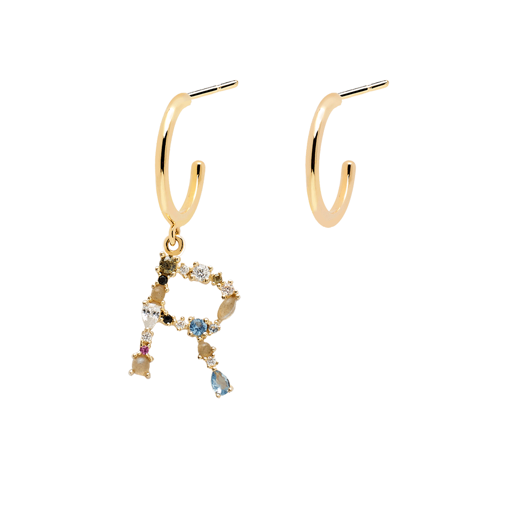 Letter R Earrings
