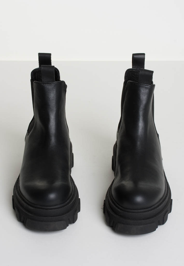 Asta Black Leather Ankle Boots Ellablack1 - 3