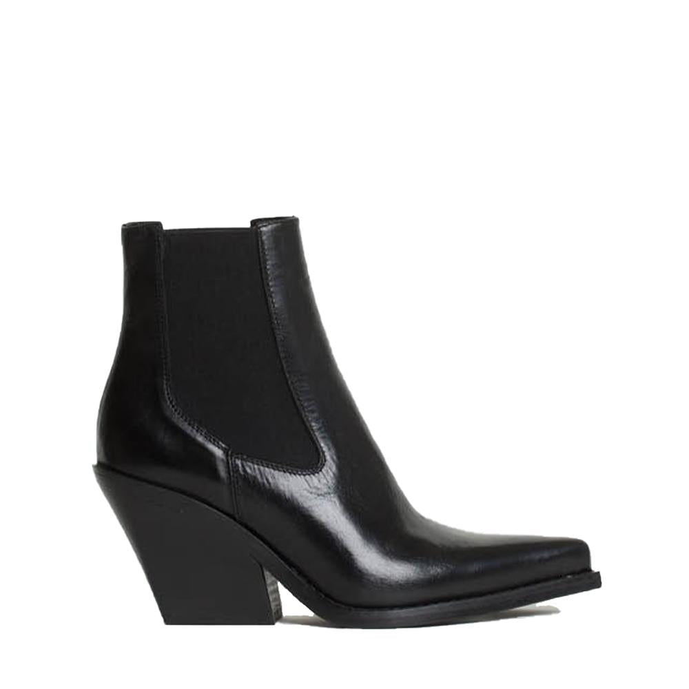Ines-Black Adele Ankle Boots - 1