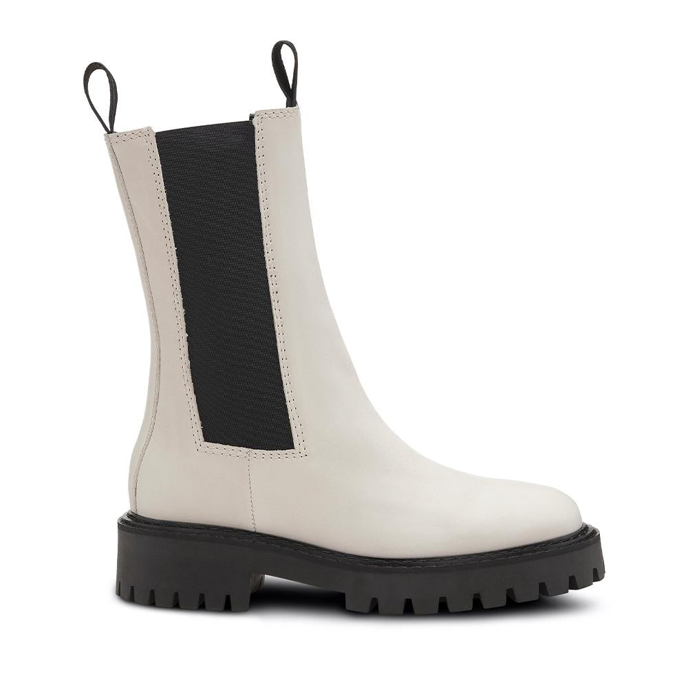 Angie Chelsea Off White Boots LAST1283 - 1