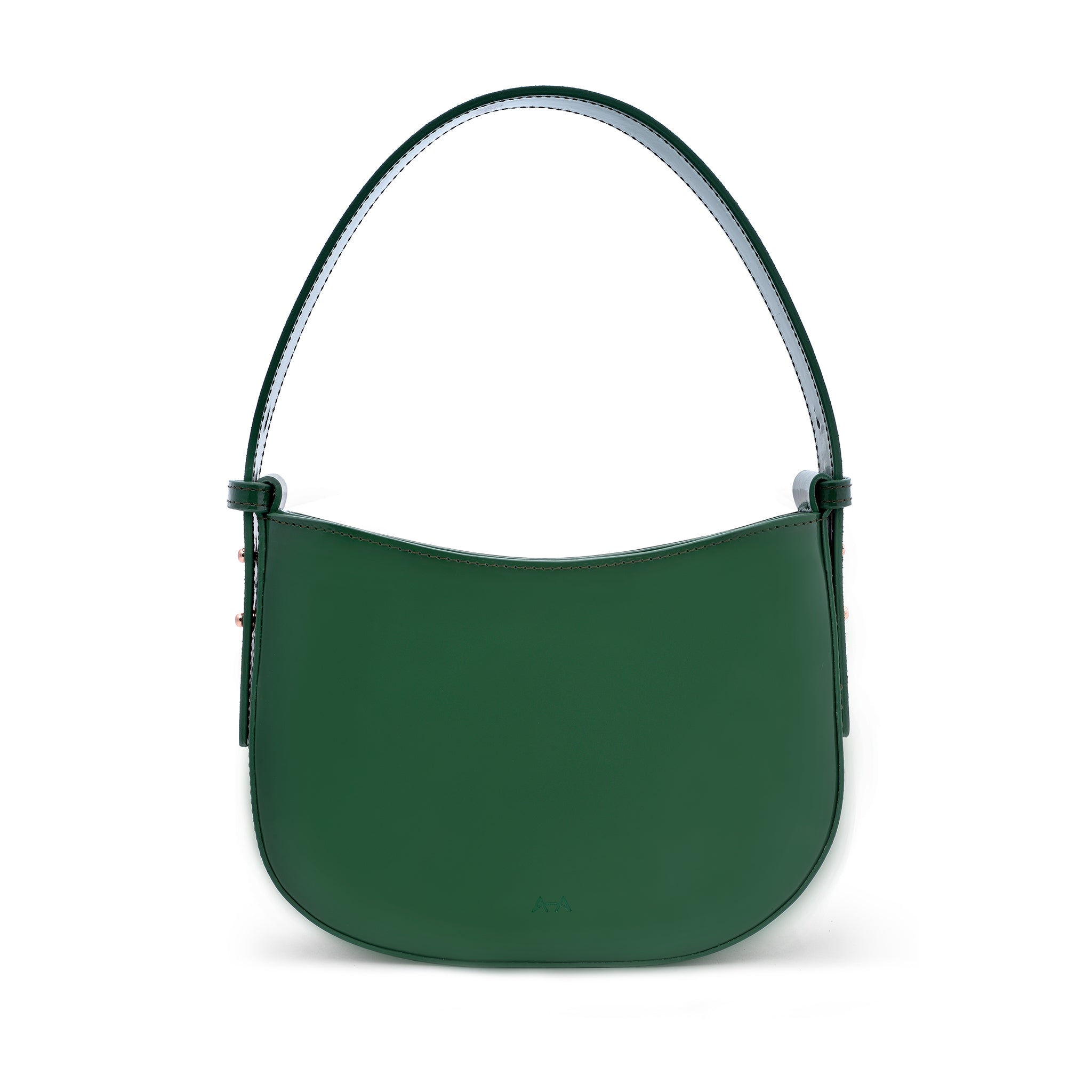 Mio Green Semi Patent Leather Shoulder Bag CL10678 BOTTIGLIA - 1