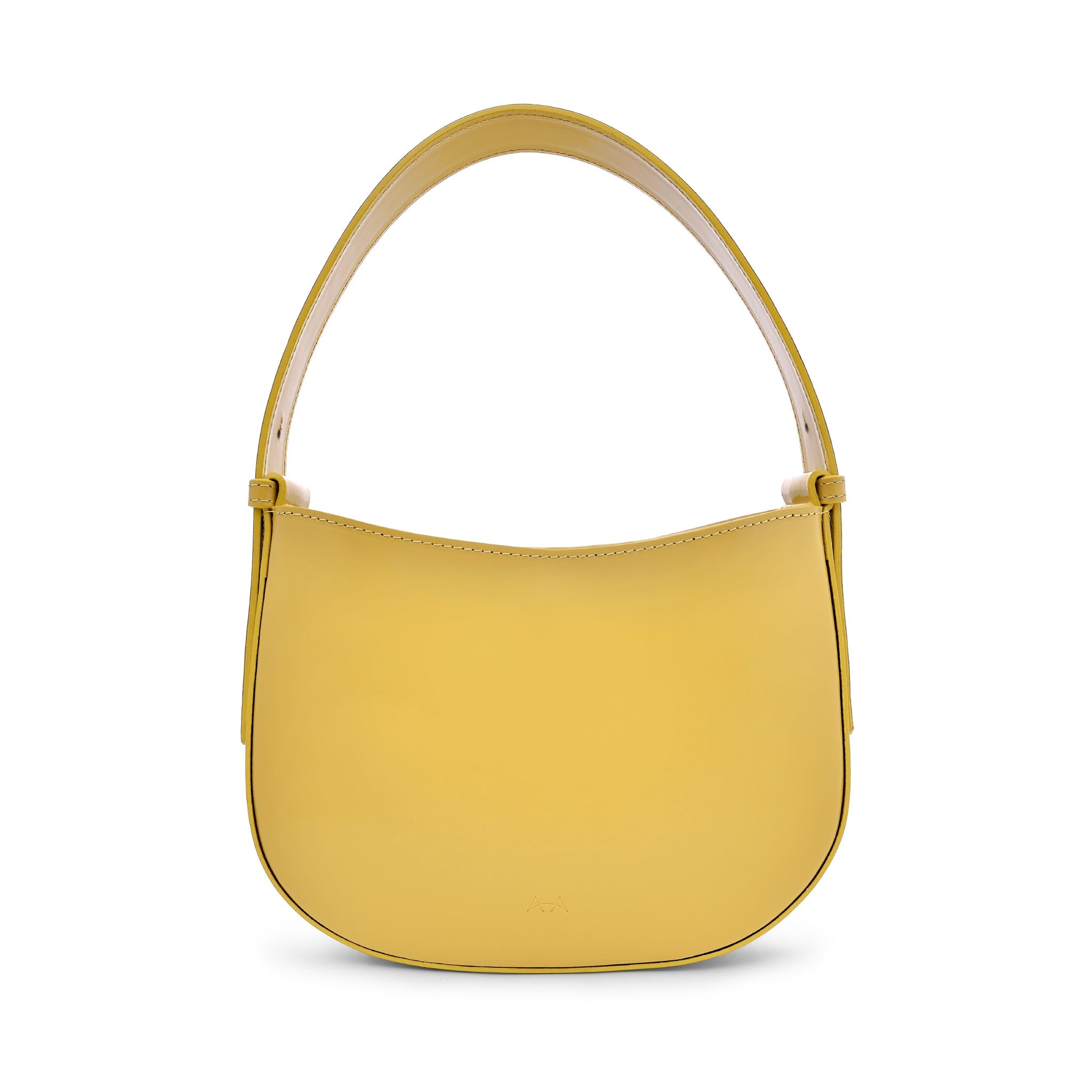 Mio Yellow Semi Patent Leather Shoulder Bag CL10678 GIALLO - 1