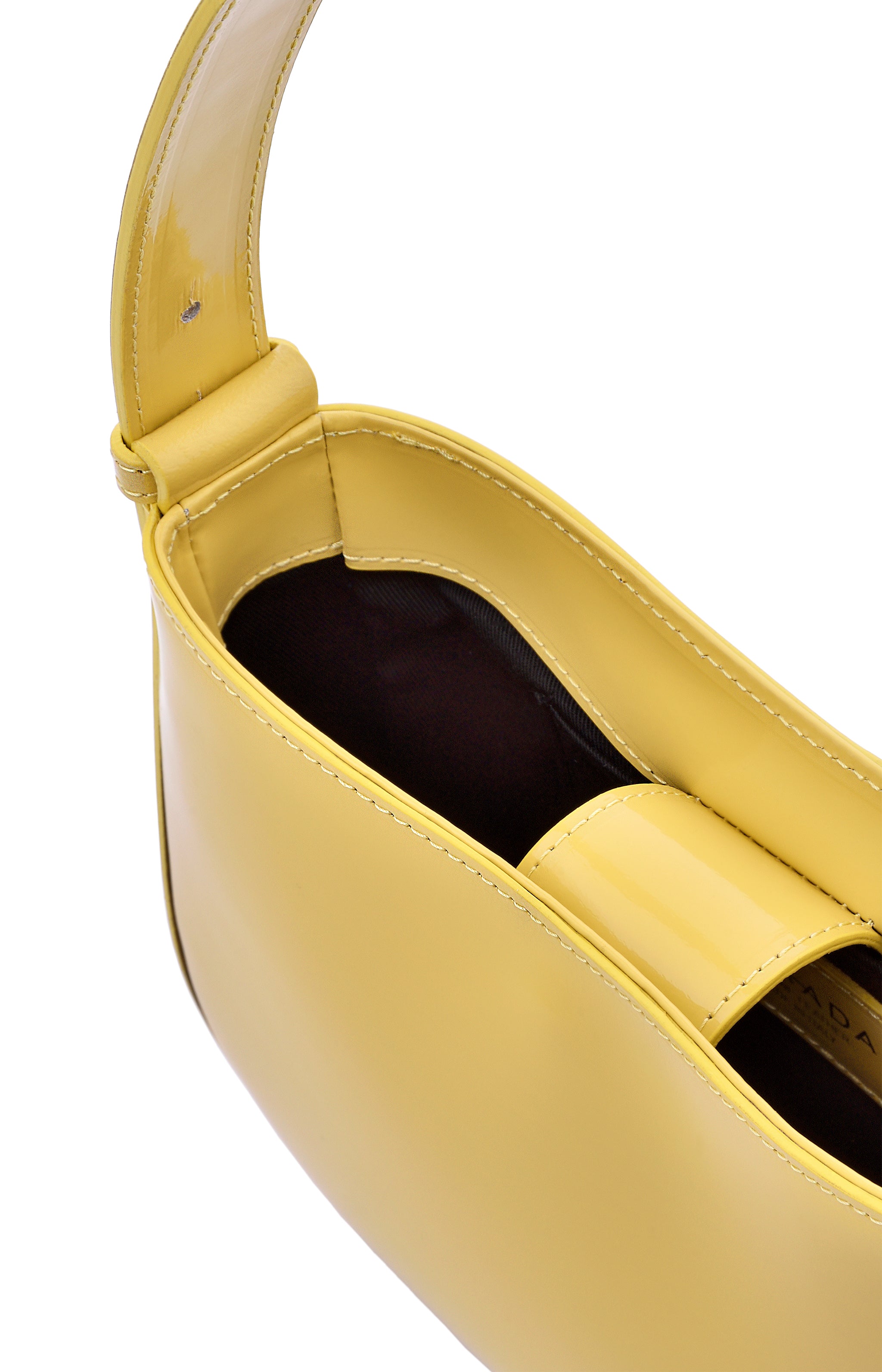 Mio Yellow Semi Patent Leather Shoulder Bag CL10678 GIALLO - 9