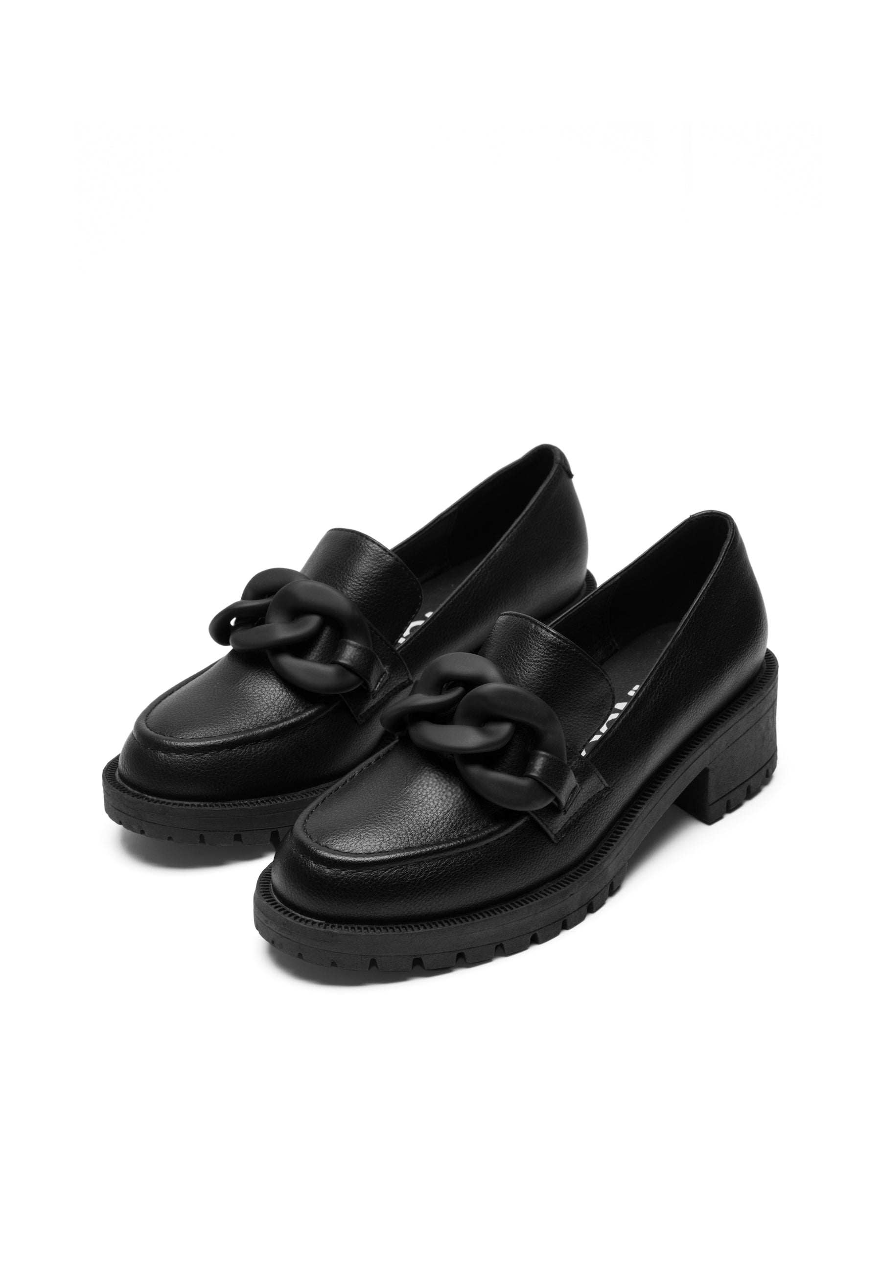 Bianco BIACLAIRE Loafer Chain Carnation Loafers Black