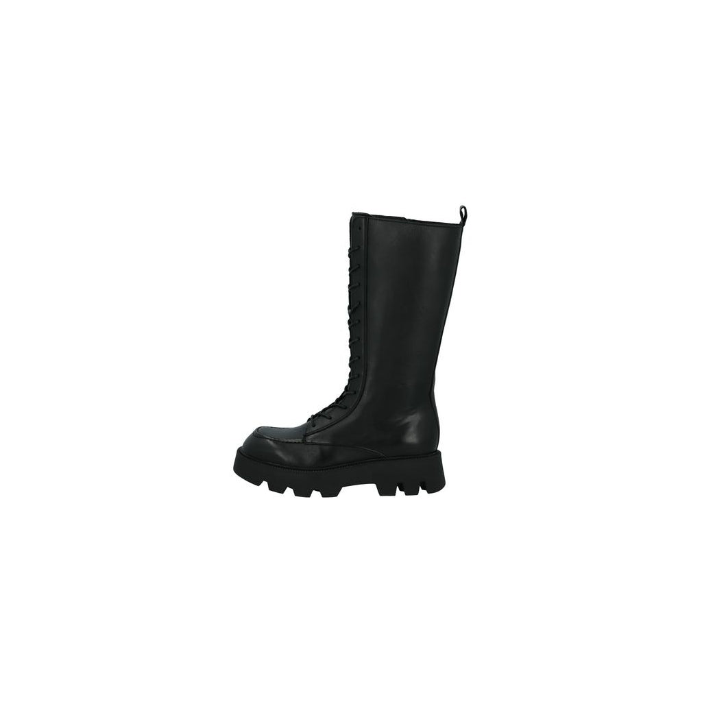 Bianco BIAGEENA Long Lace Up Boot Crust High Boots Black