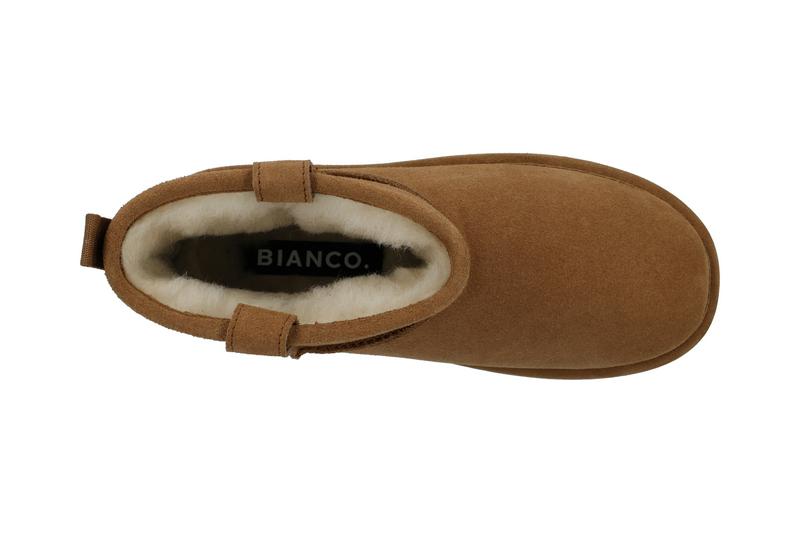 Bianco BIASNOW Long Boot Suede Snow Cognac