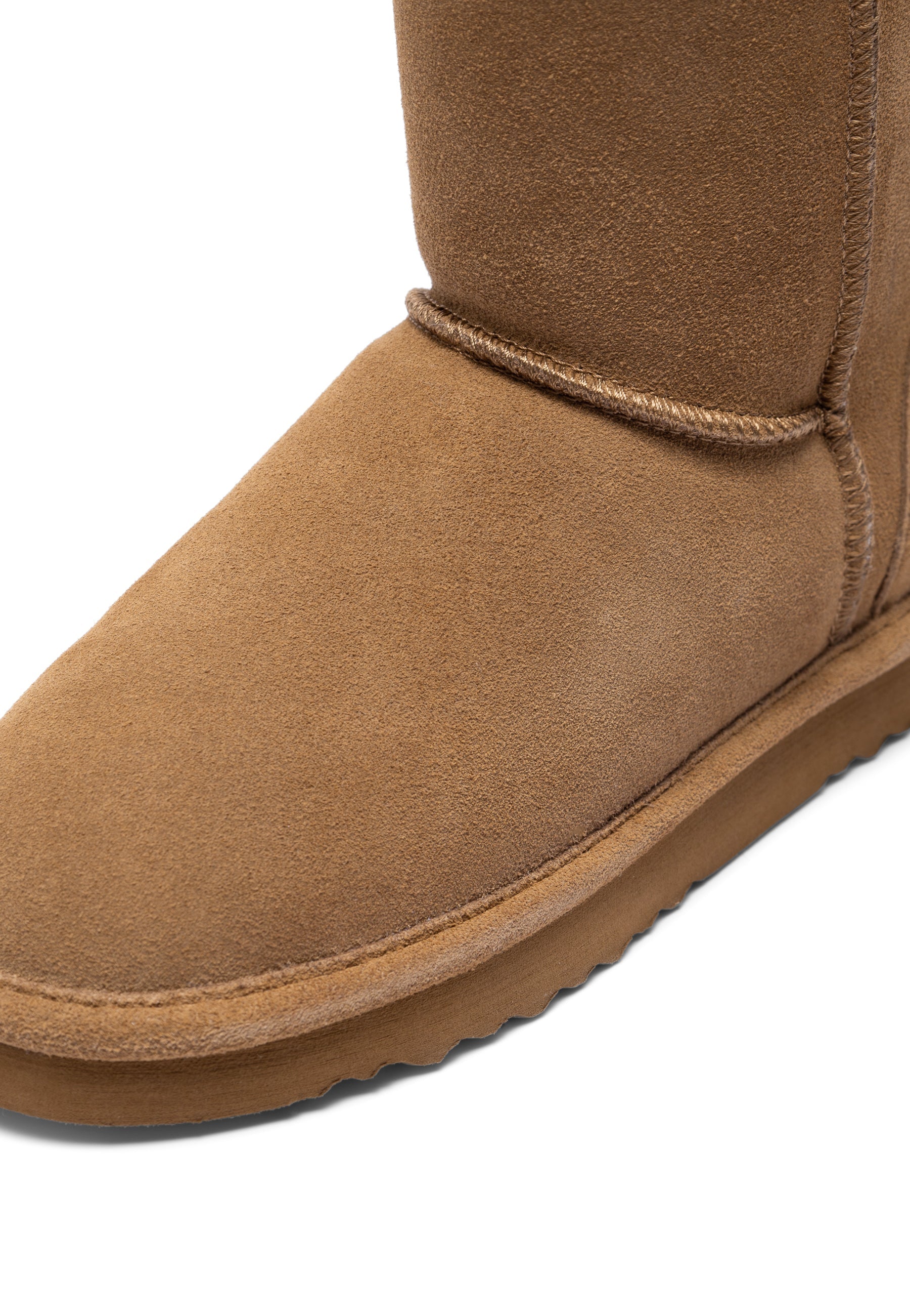 Bianco BIASNOW Long Boot Suede Snow Cognac