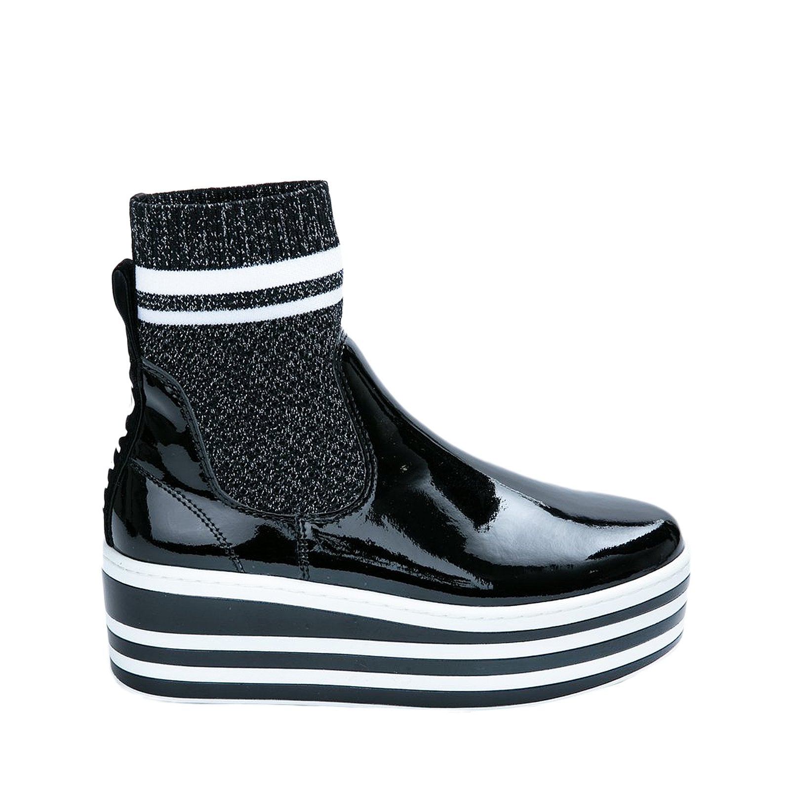 Boost Socks Patent Black Boots HNWCAK0415 - 1