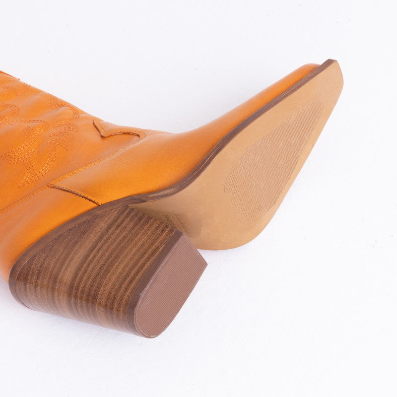 Bonderia Orange Western Boots 34276-T-41 - 5
