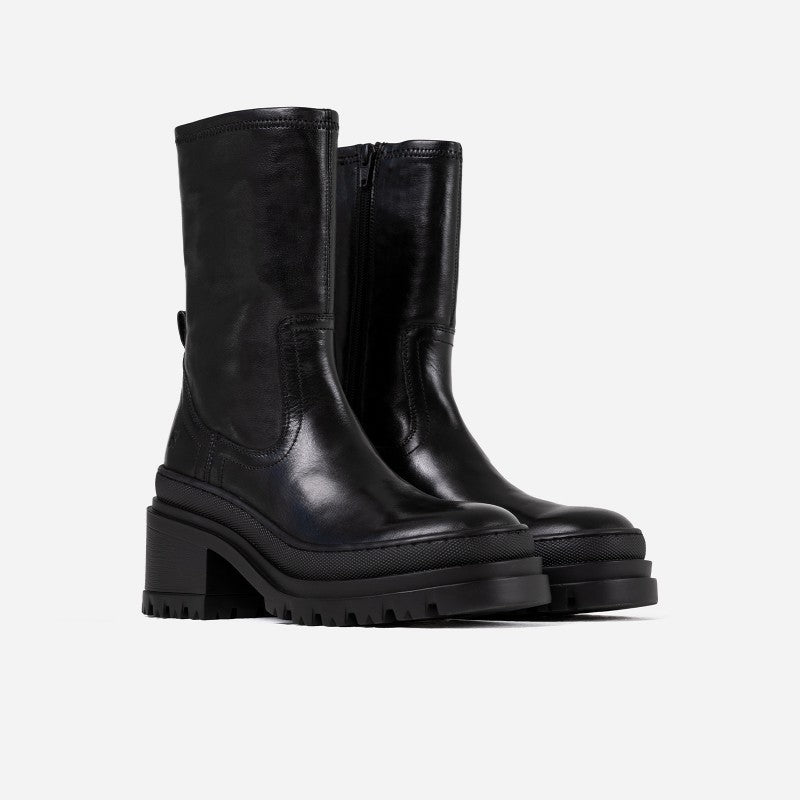 Lyssa Black Stretch Ankle Boots 34234-A-01 -2