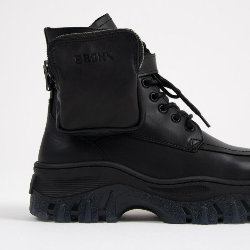 Jaxstar Hiking Mid Cut Black Sneakers 47335-A01 - 03